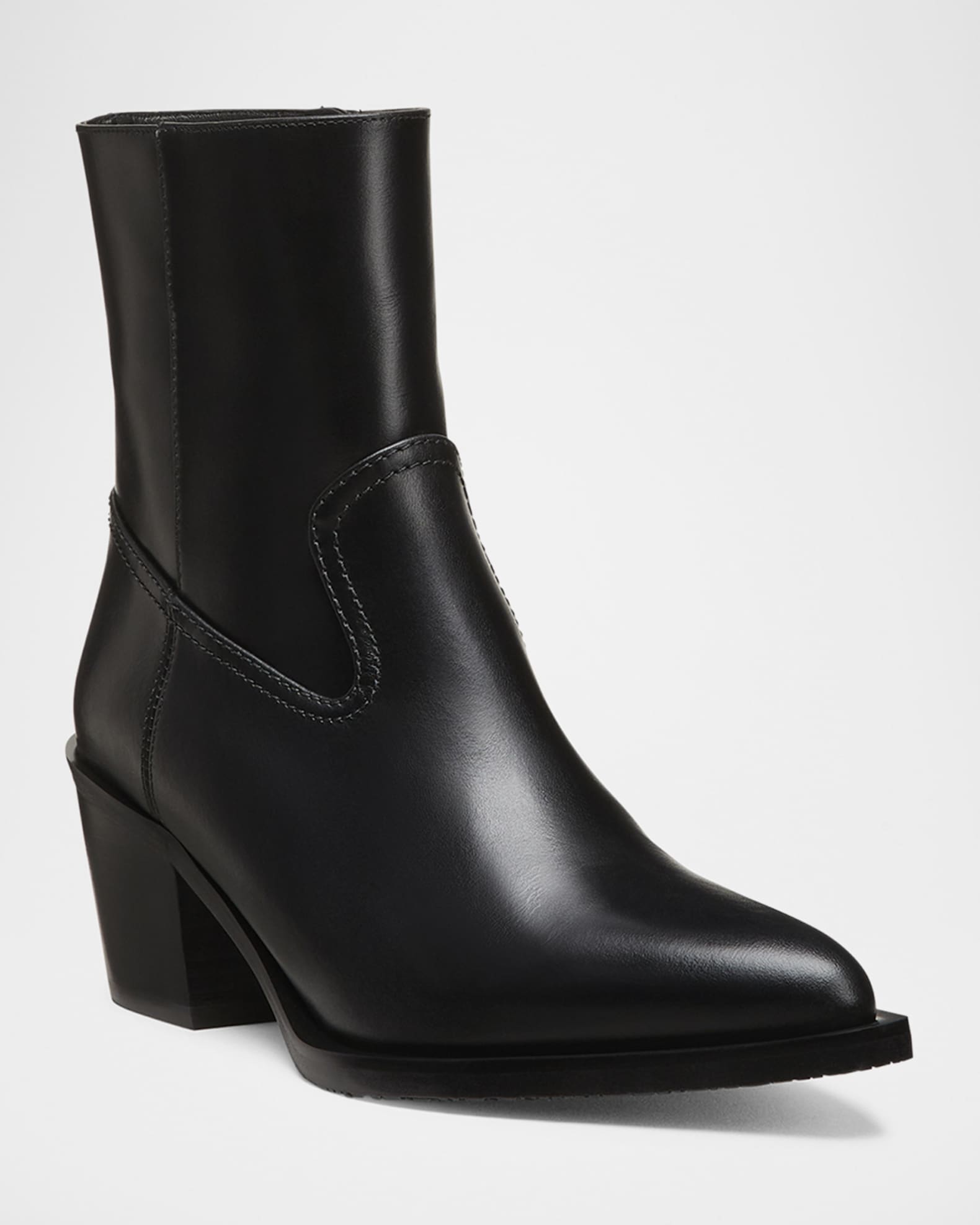 Tate Calfskin Western Booties 1