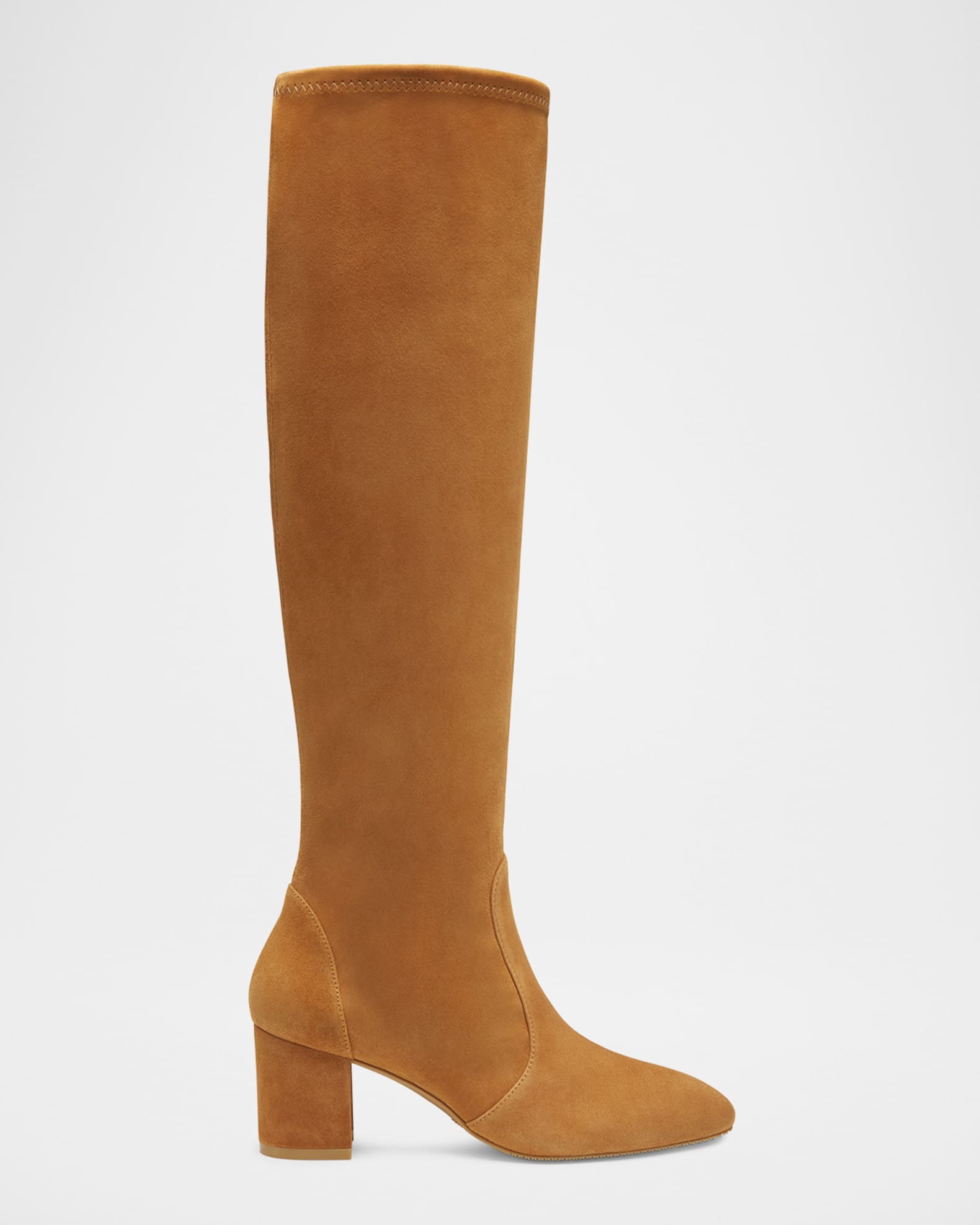 Yuliana Stretch Suede Knee Boots 0