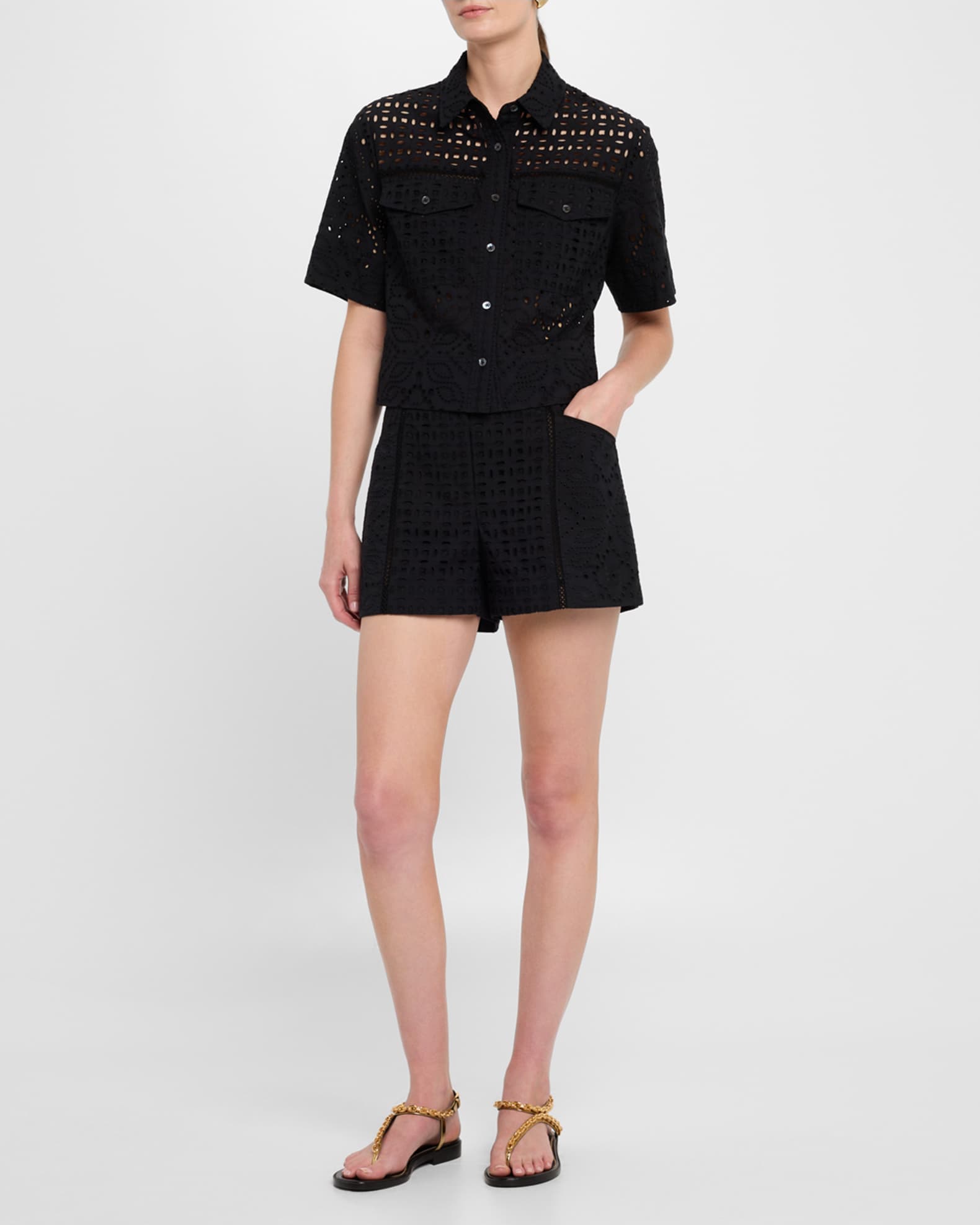 Fabian Eyelet Shorts 1