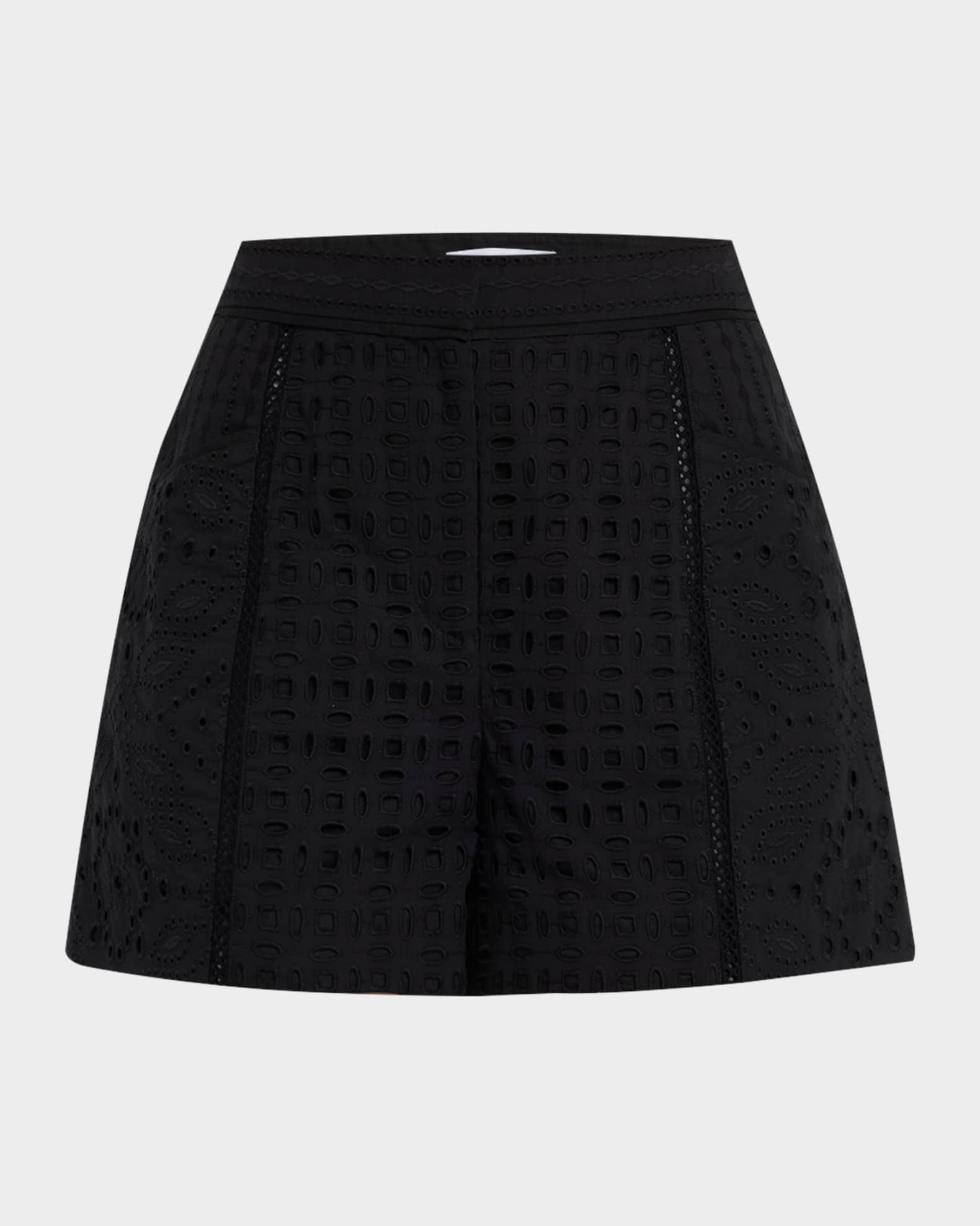 Fabian Eyelet Shorts 0