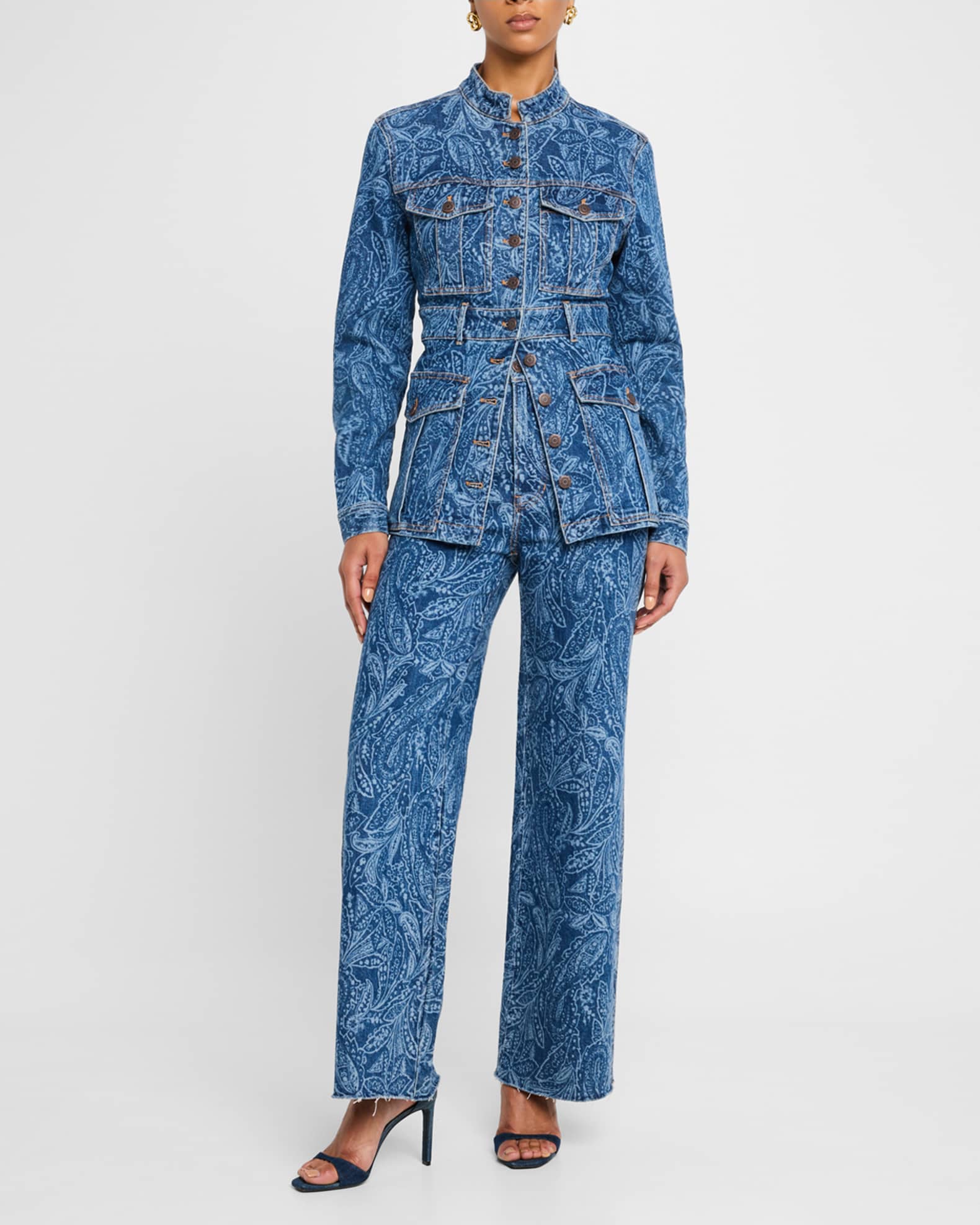 Taylor High-Rise Wide-Leg Jeans 1