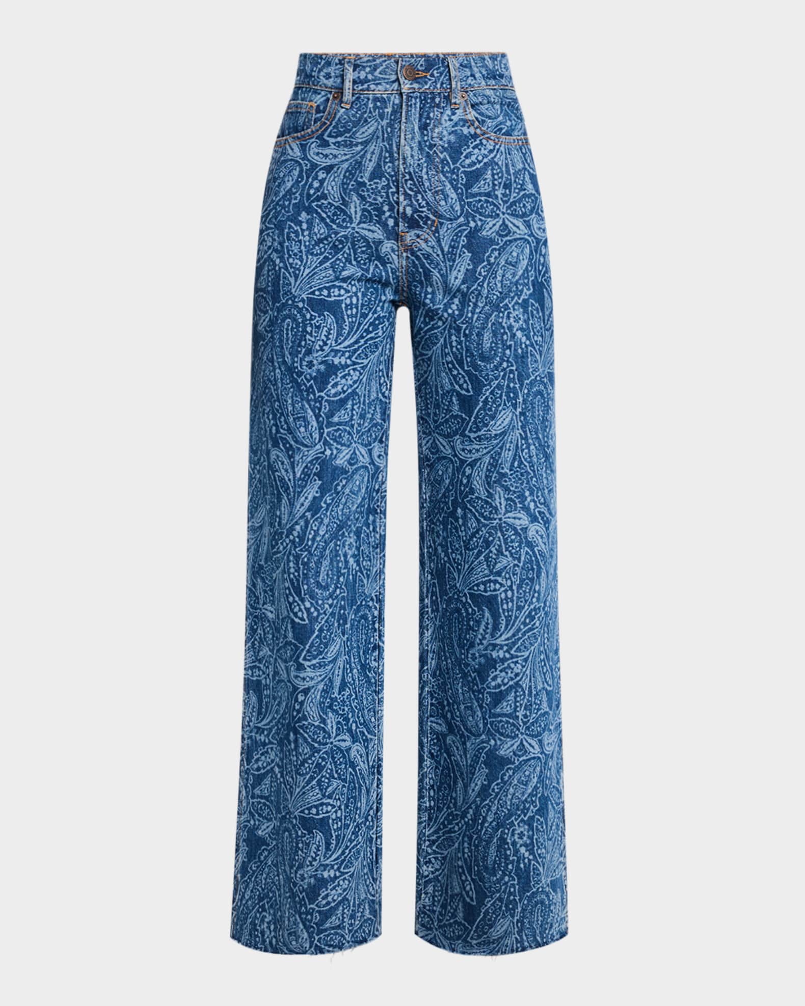 Taylor High-Rise Wide-Leg Jeans 0
