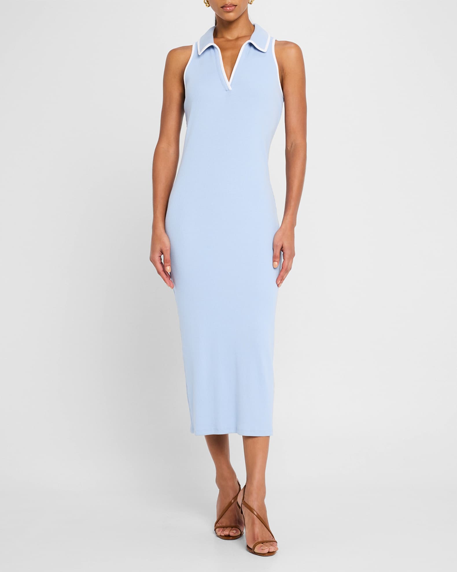 Veronica Beard Darien Sleeveless Knit Dress | Neiman Marcus