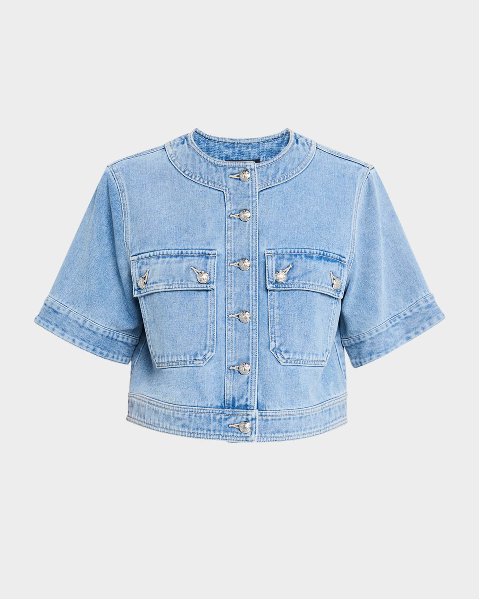Elias Short-Sleeve Denim Jacket 0