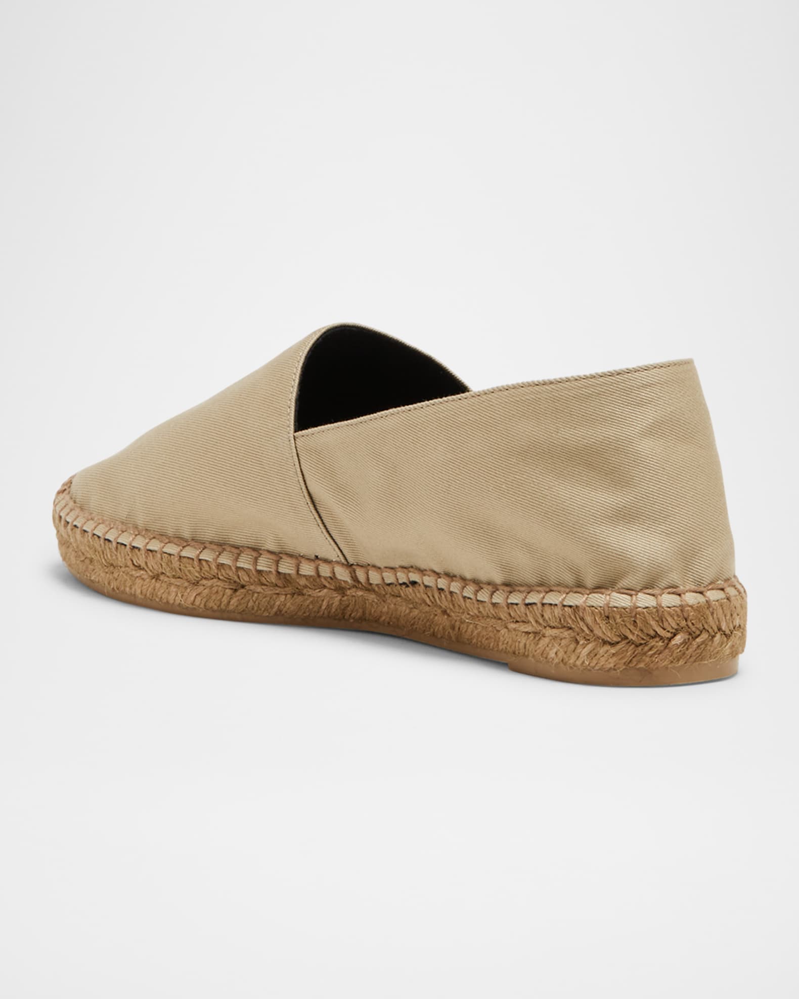 フラットシューズ Saint Laurent Espadrillas In Cotone Saint Laurent Cotton YSL Slip-On Espadrilles | Neiman Marcus