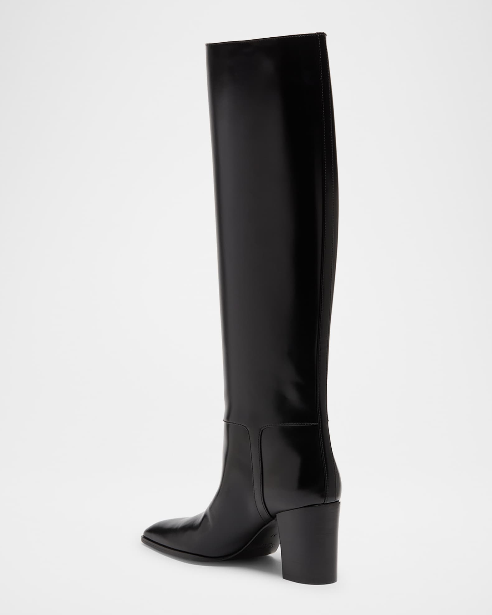 ロングブーツ Saint Laurent Black Leather Julia 70 Boots Saint Laurent Julia Boots in Smooth Leather | Saks Fifth Avenue