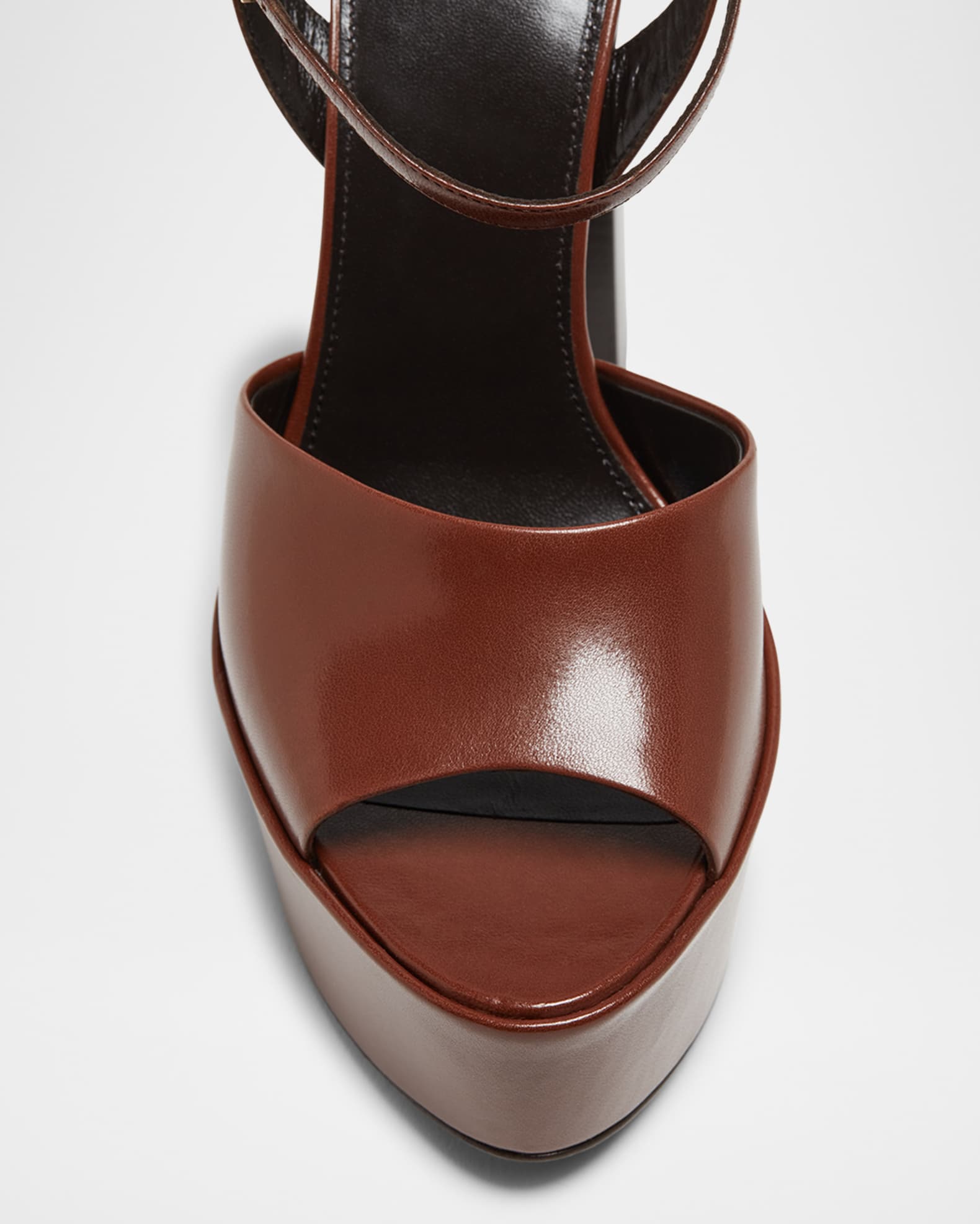 サンダル・ミュール SAINT LAURENT JODIE PLATFORM SANDALS IN NAPPA Jodie platform sandals in shiny leather | Saint Laurent | YSL EN