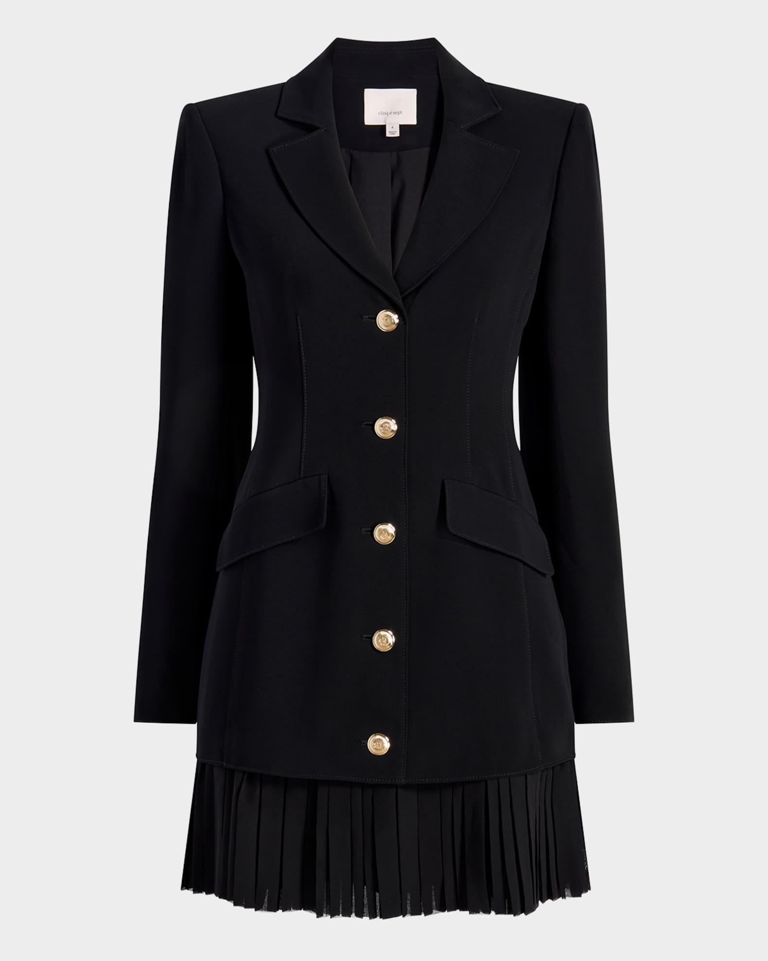 Regan Long-Sleeve Mini Dress 0