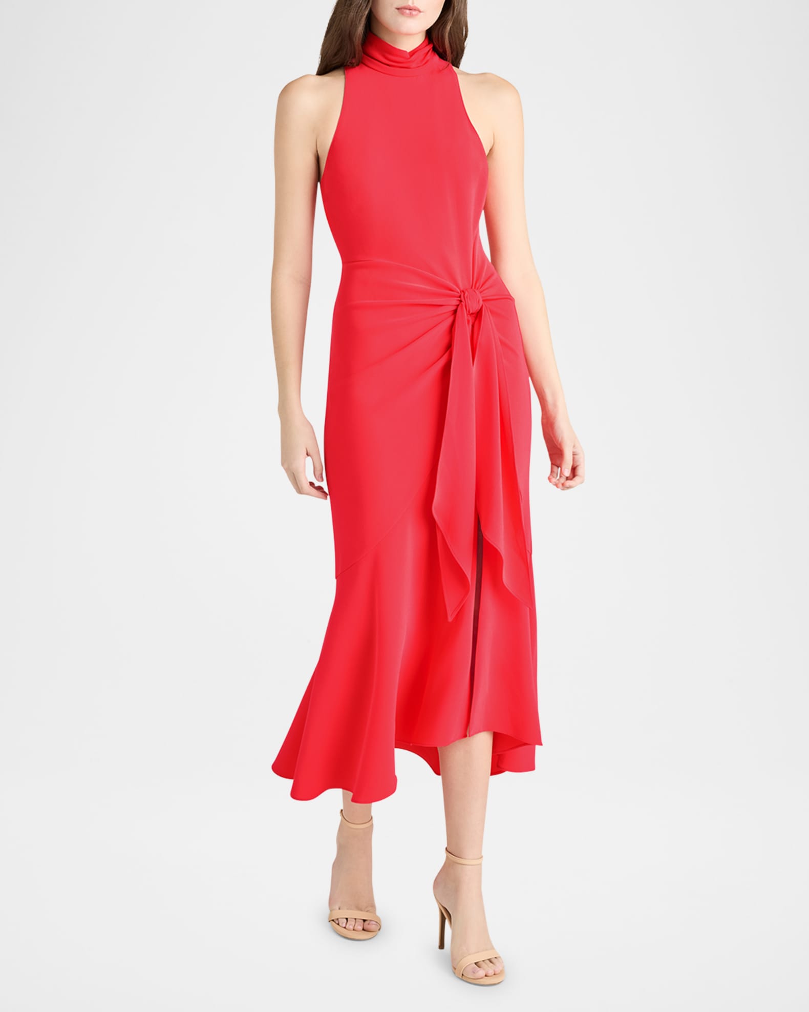 Rori Draped Matte Jersey Midi Dress 1