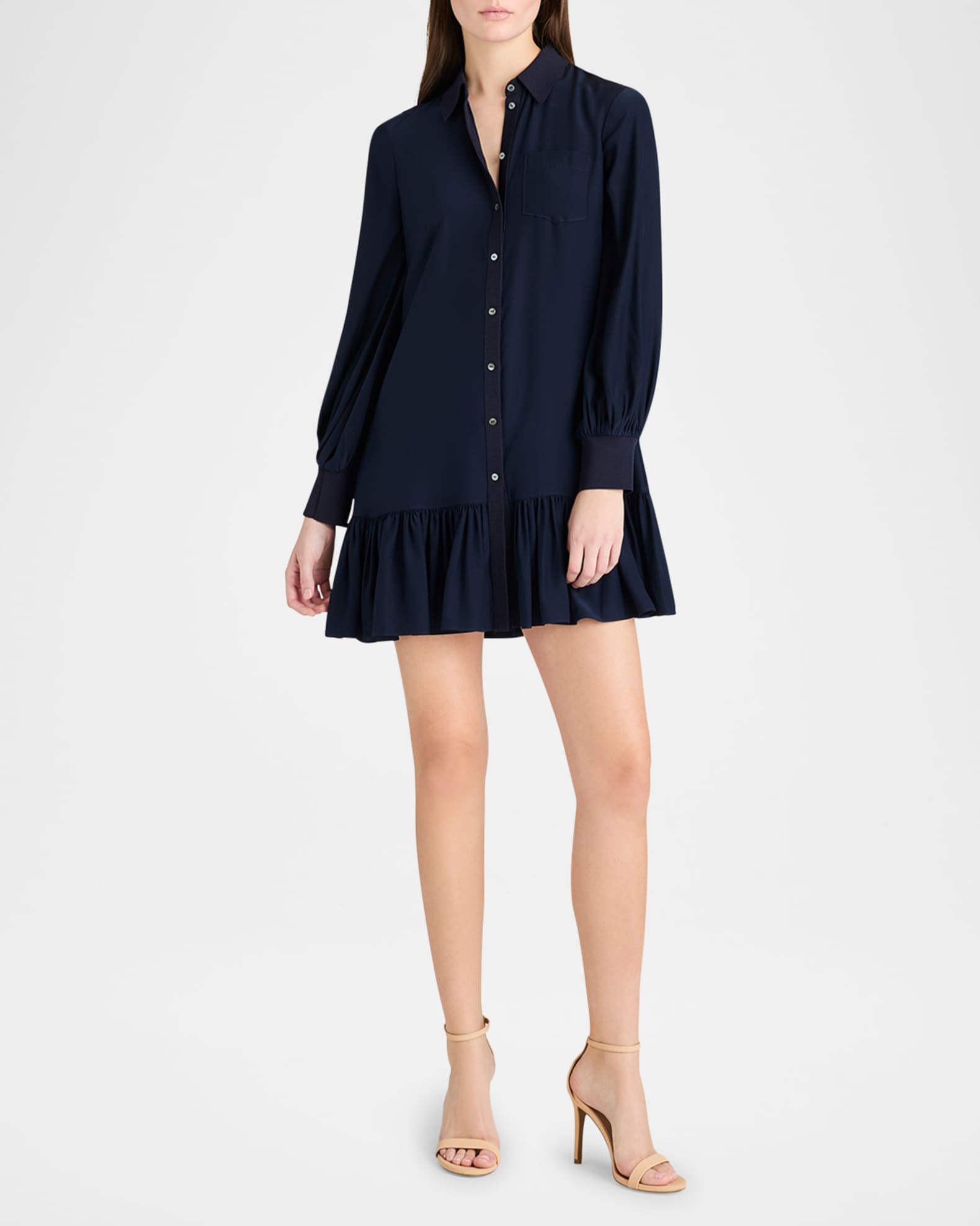 Lelaina Long-Sleeve Shirtdress 1