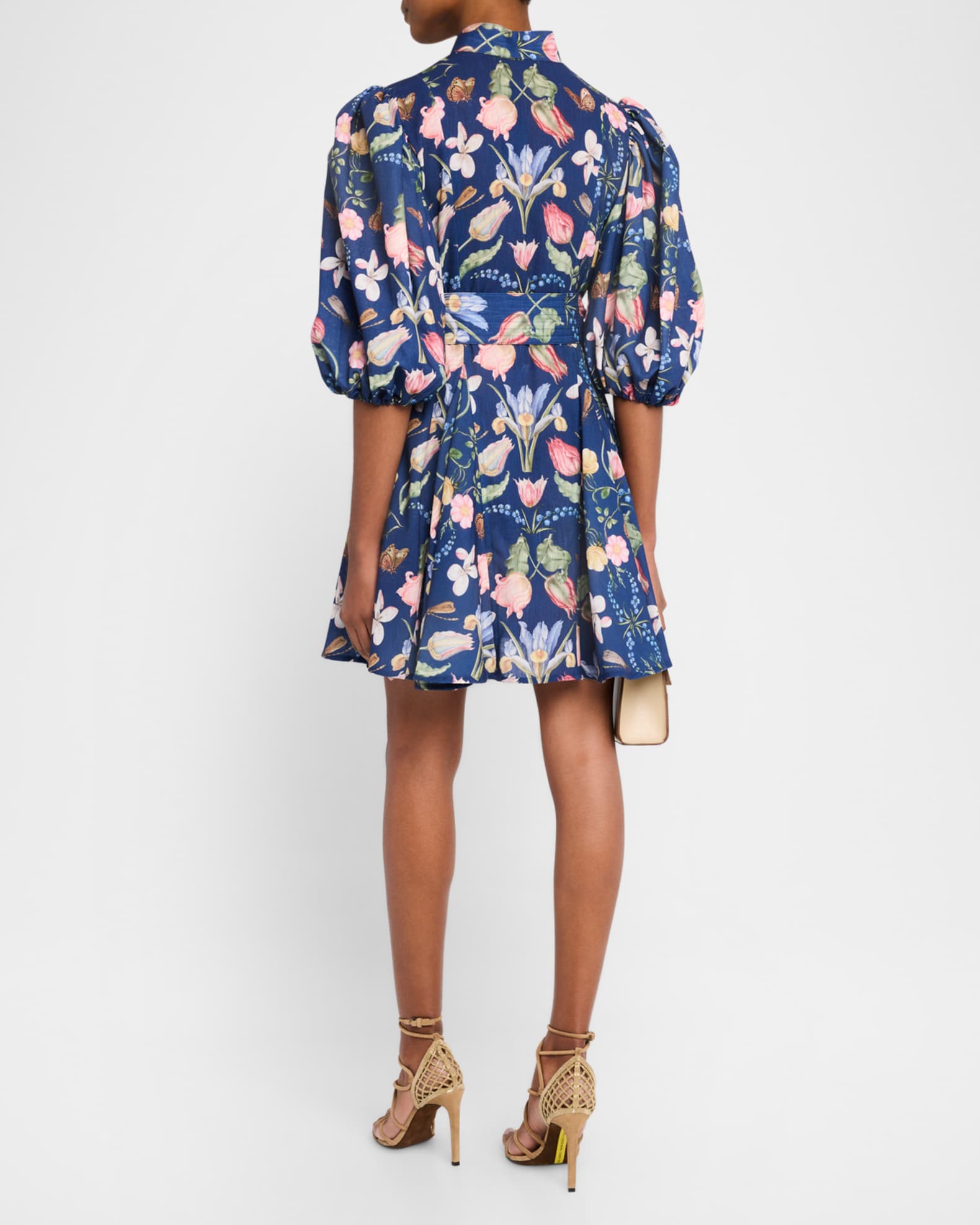 Bromelia Linen Mini Shirtdress