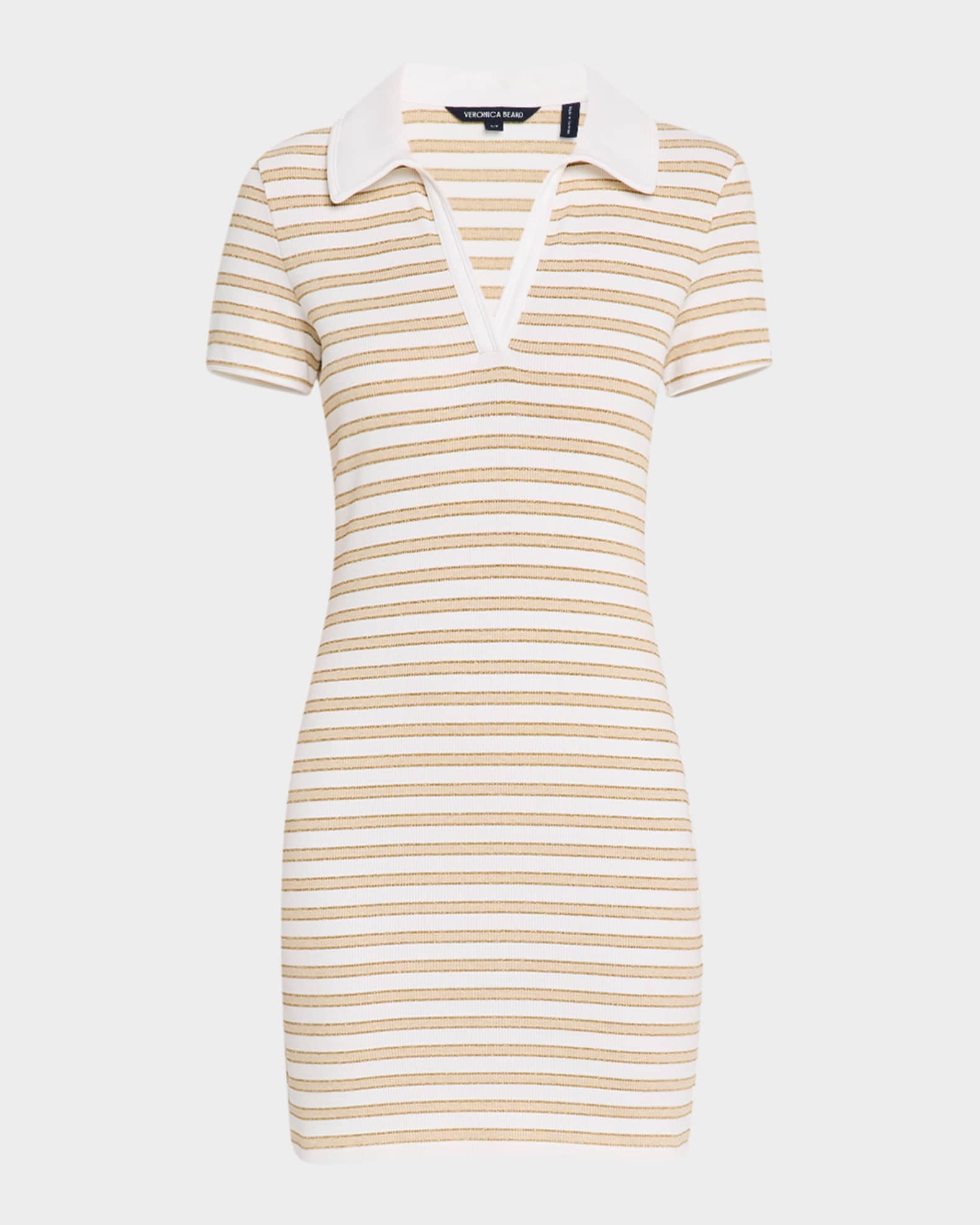 Bailey Stripe Short-Sleeve Polo Dress 0