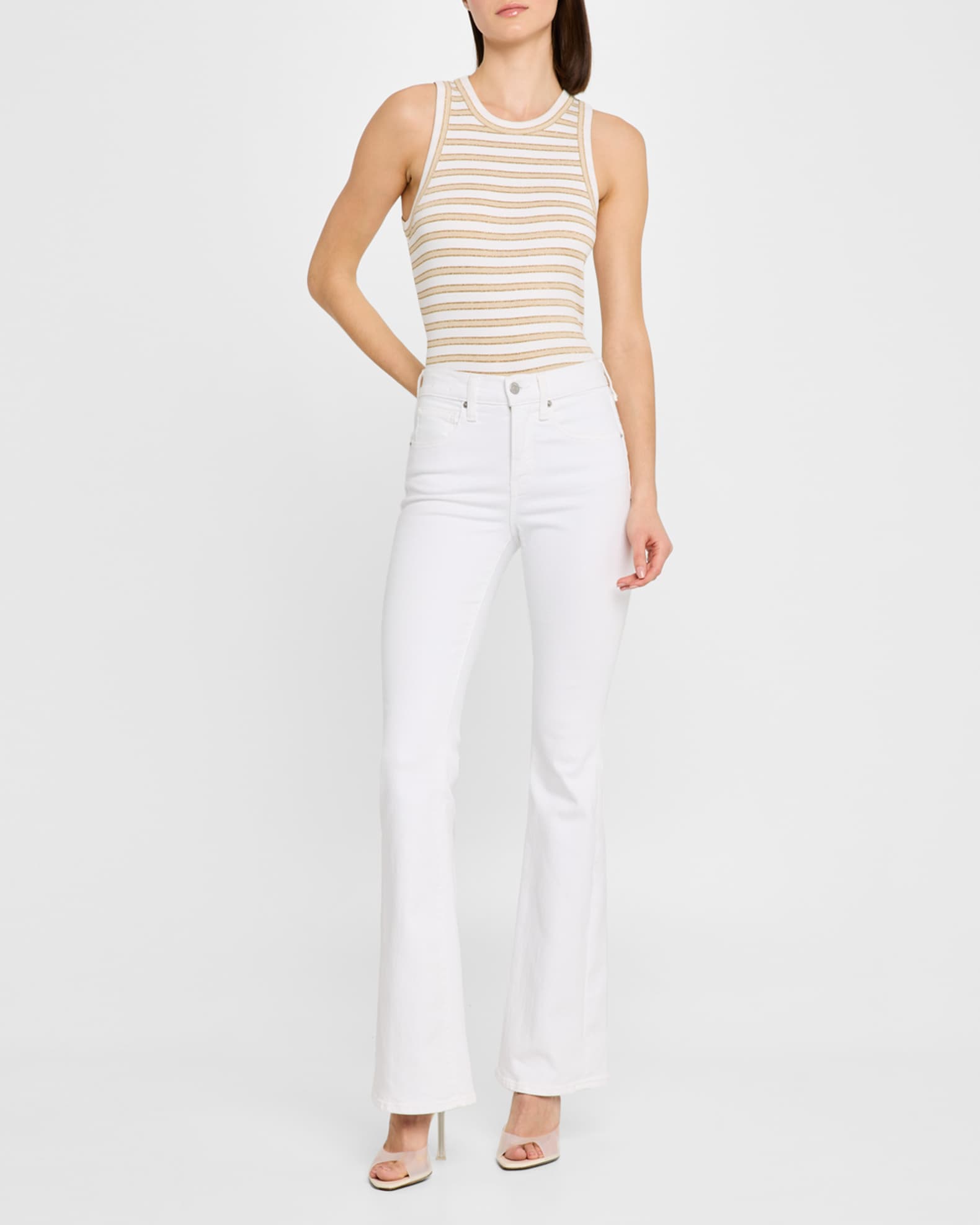 Jordyn Stripe Cropped Tank Top  1