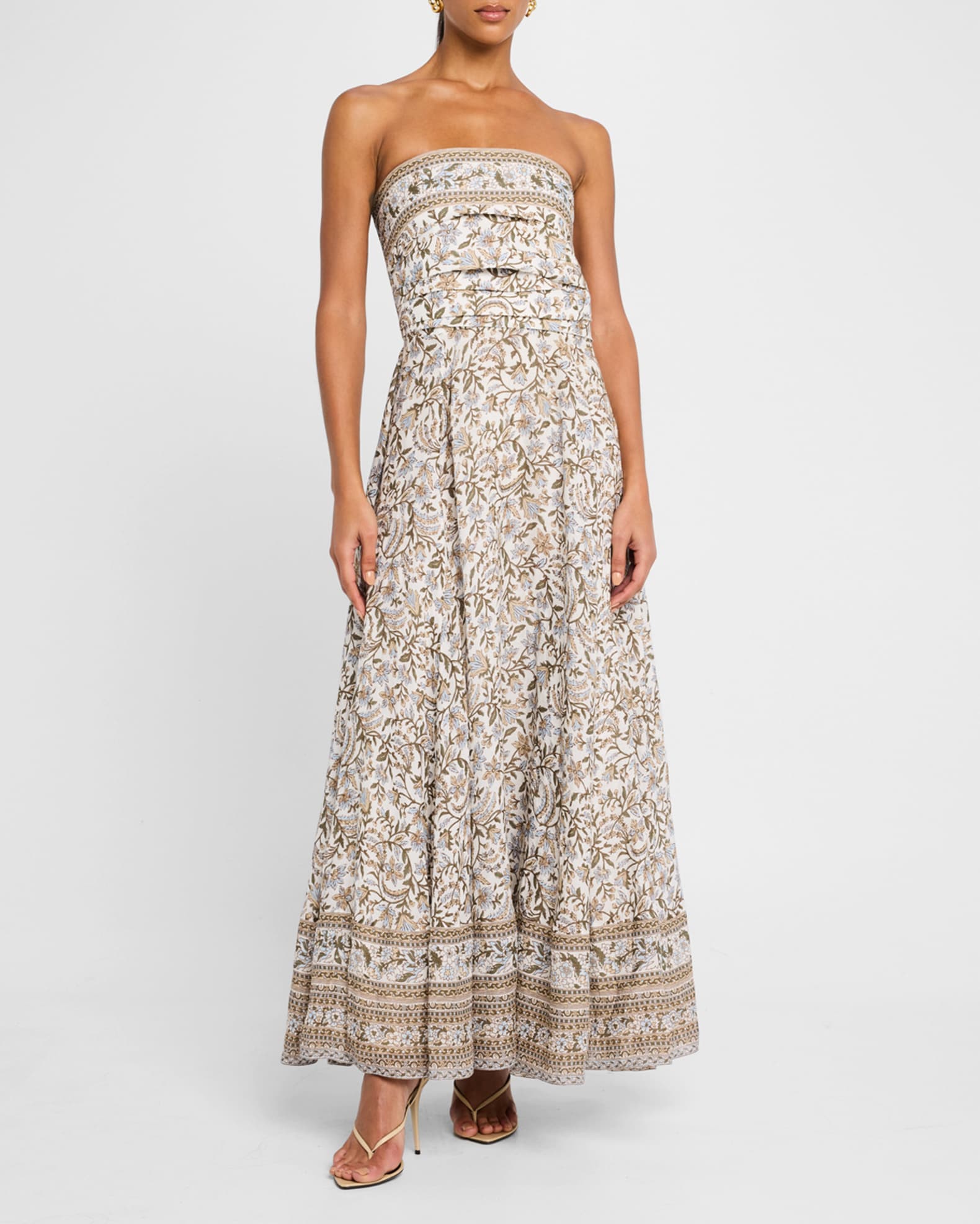 Lana Floral Strapless Maxi Dress 1