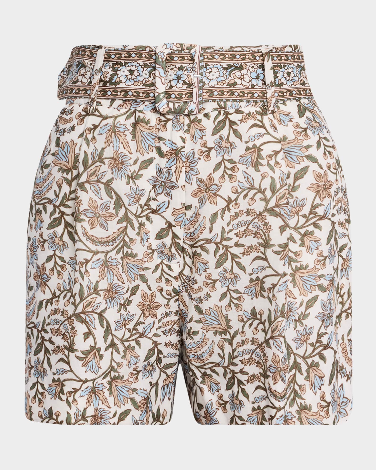 Piper Belted Floral Shorts 0