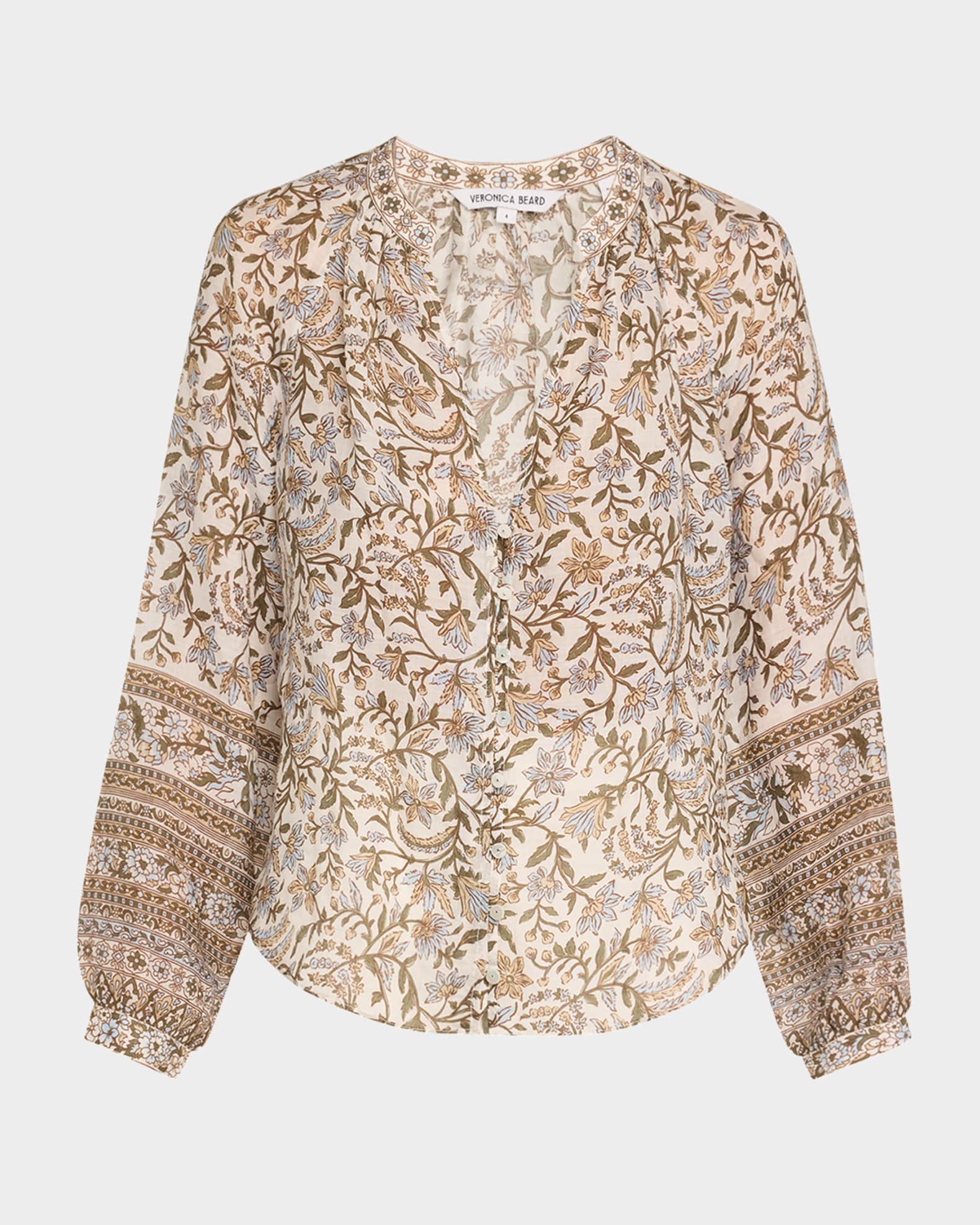 Ailani Printed Long-Sleeve Top 0
