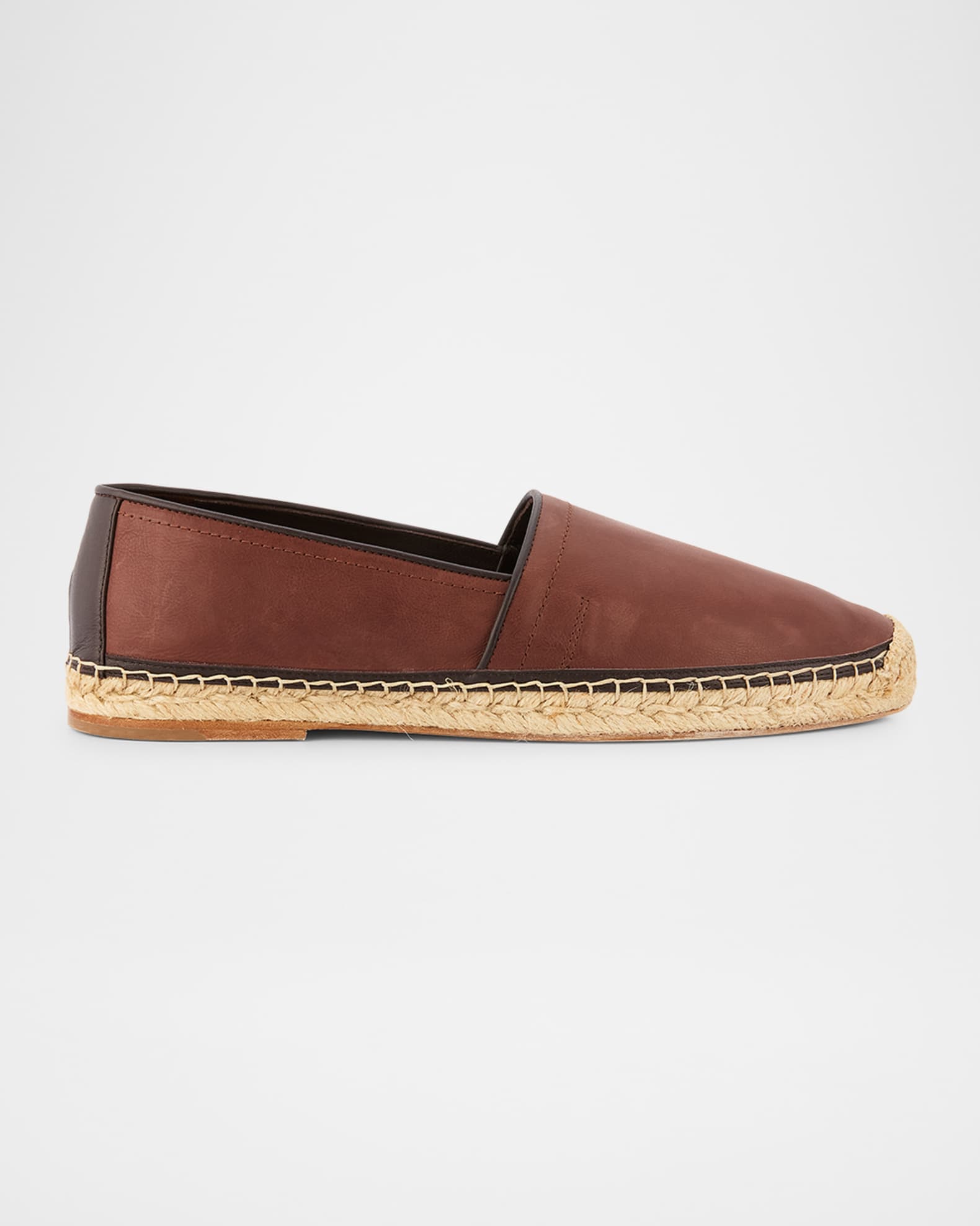 Men's Leather and Hemp Espadrilles 0