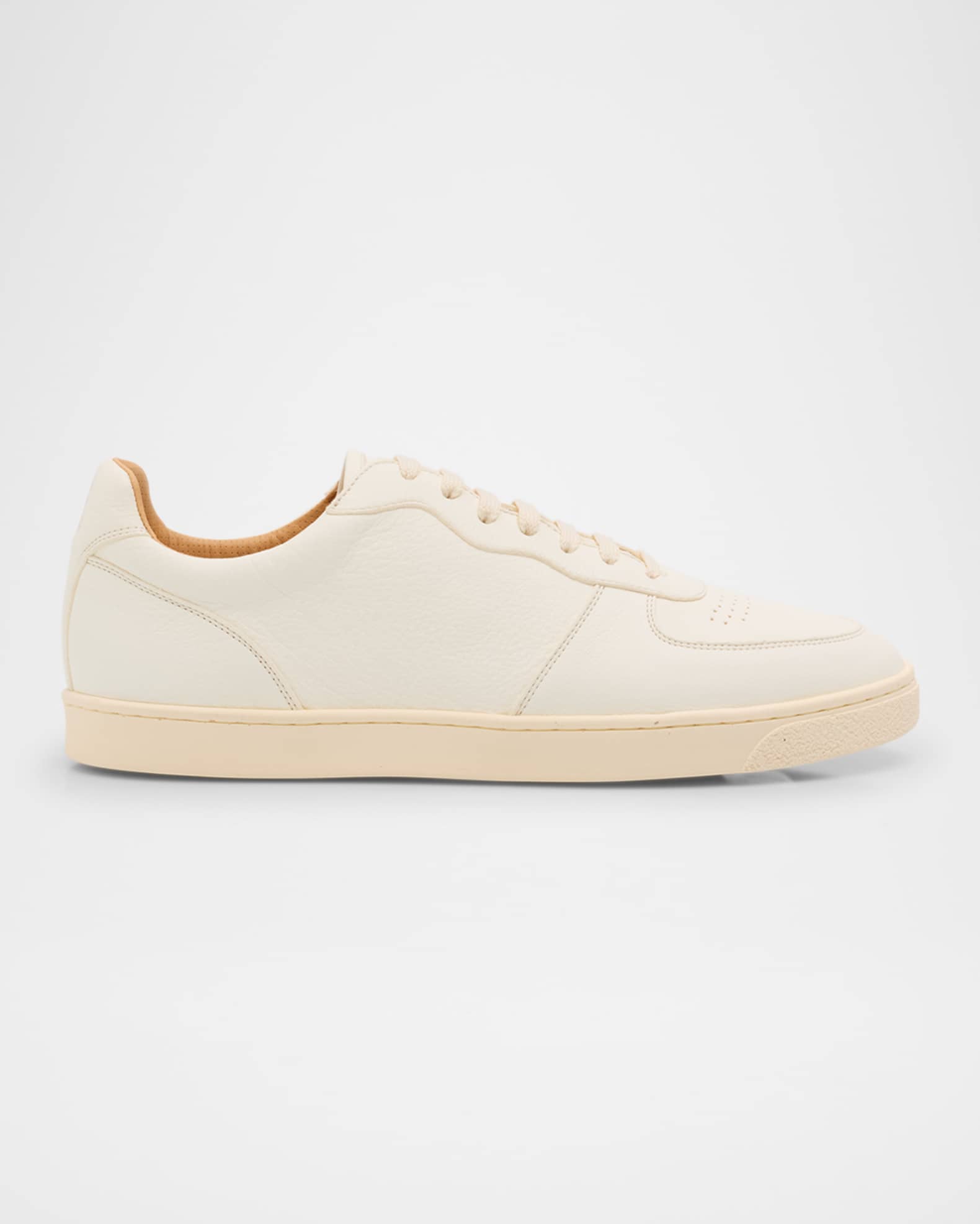スニーカー BRUNELLO CUCINELLI Deerskin trainers with latex sole Deerskin sneakers for Man in Butter | Brunello Cucinelli