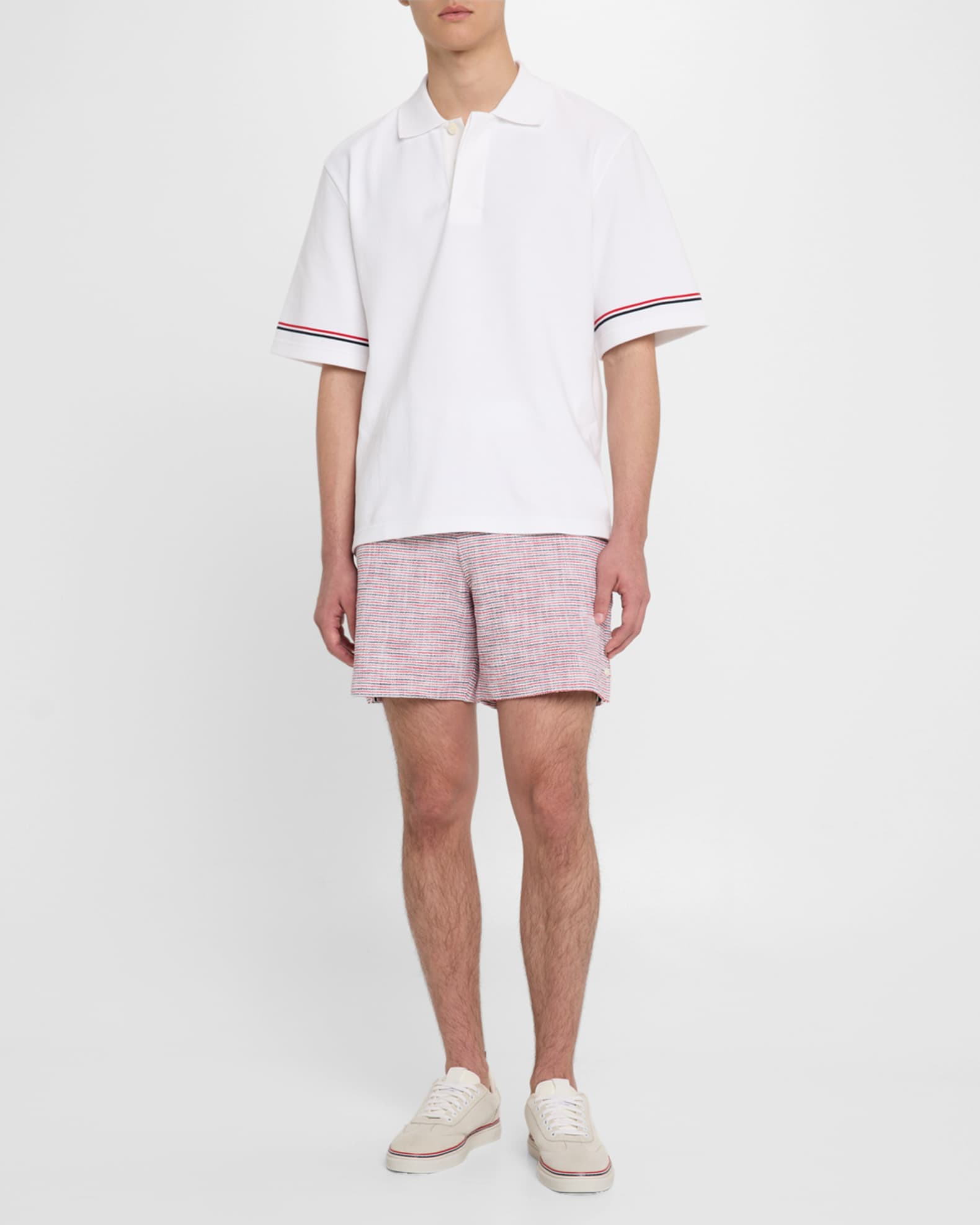 Men's Striped Tweed Summer Shorts 1
