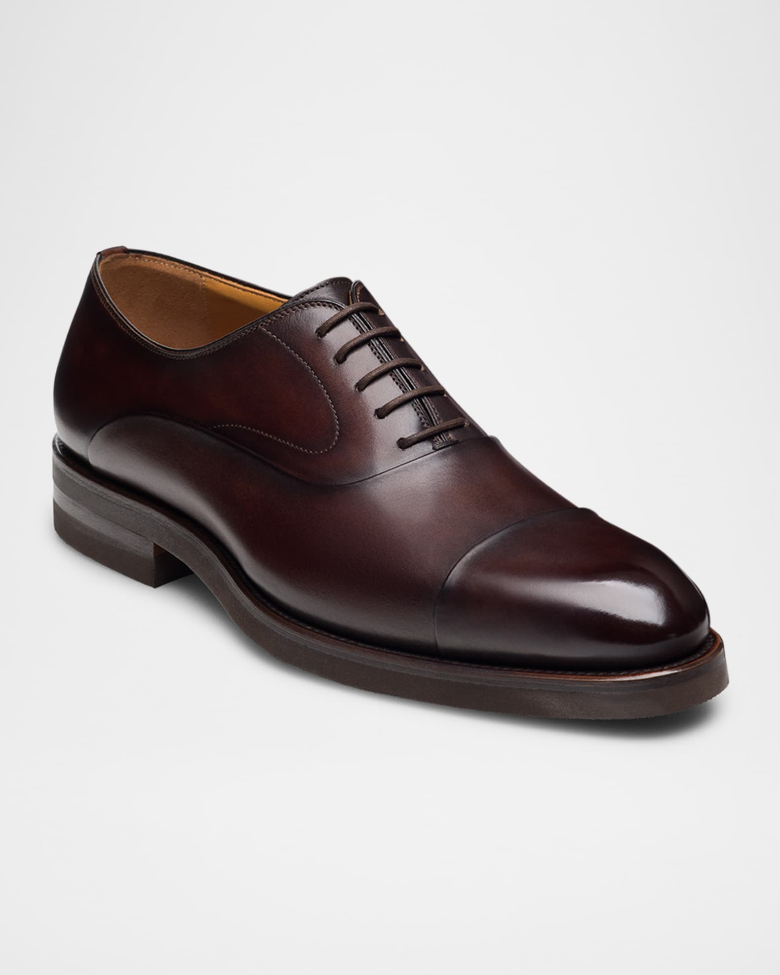 Men's Omega Cap-Toe Leather Oxfords 1