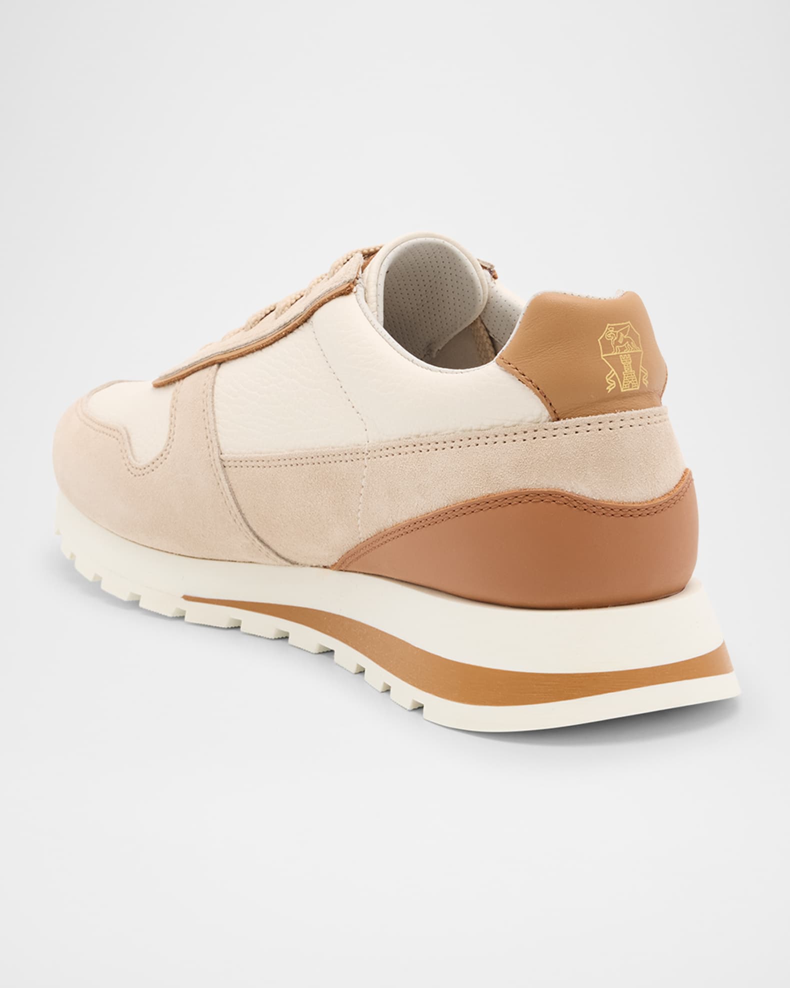 Men's Leather and Suede Runner Sneakers 1