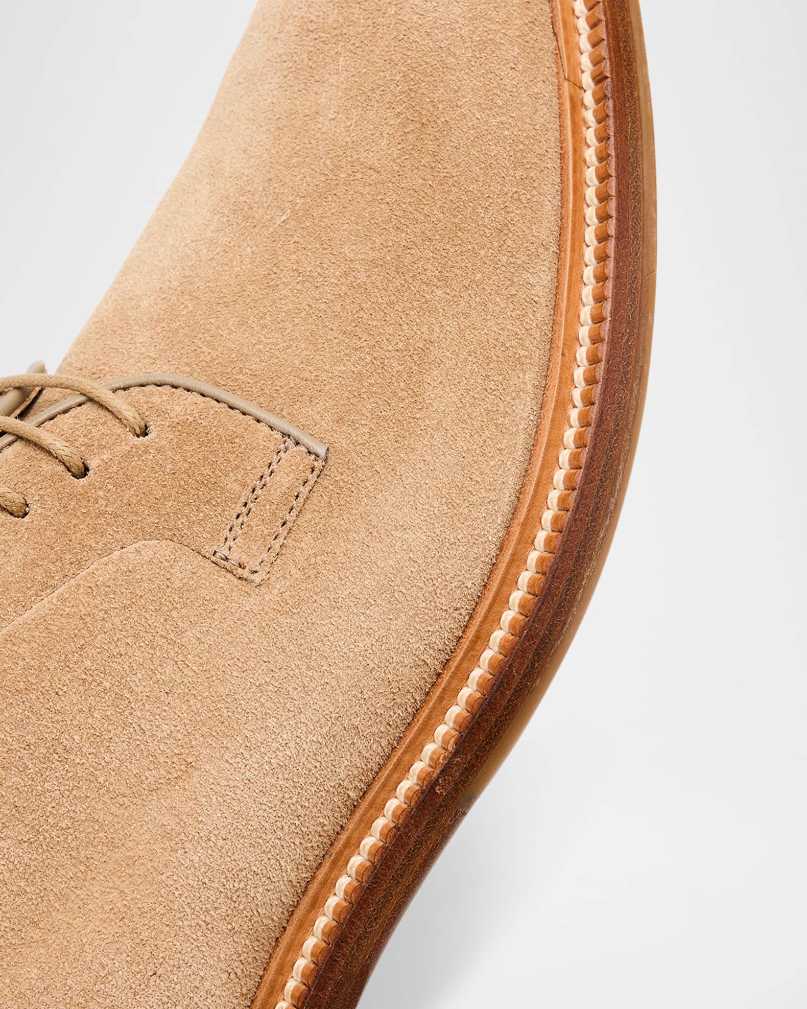 Brunello Cucinelli Men's Suede Derby Shoes | Neiman Marcus