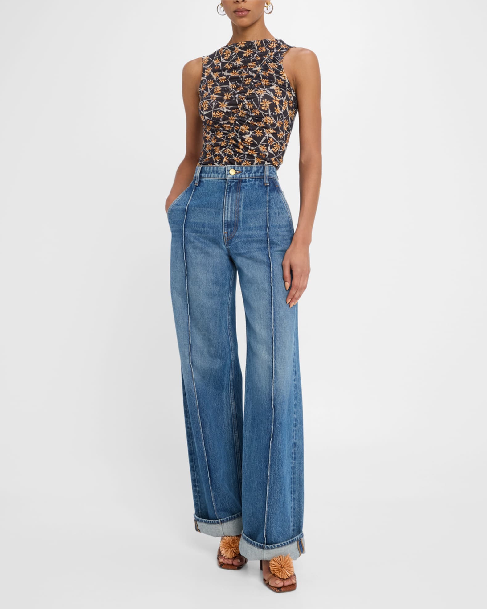 Medea Asymmetric Shirred Top 1
