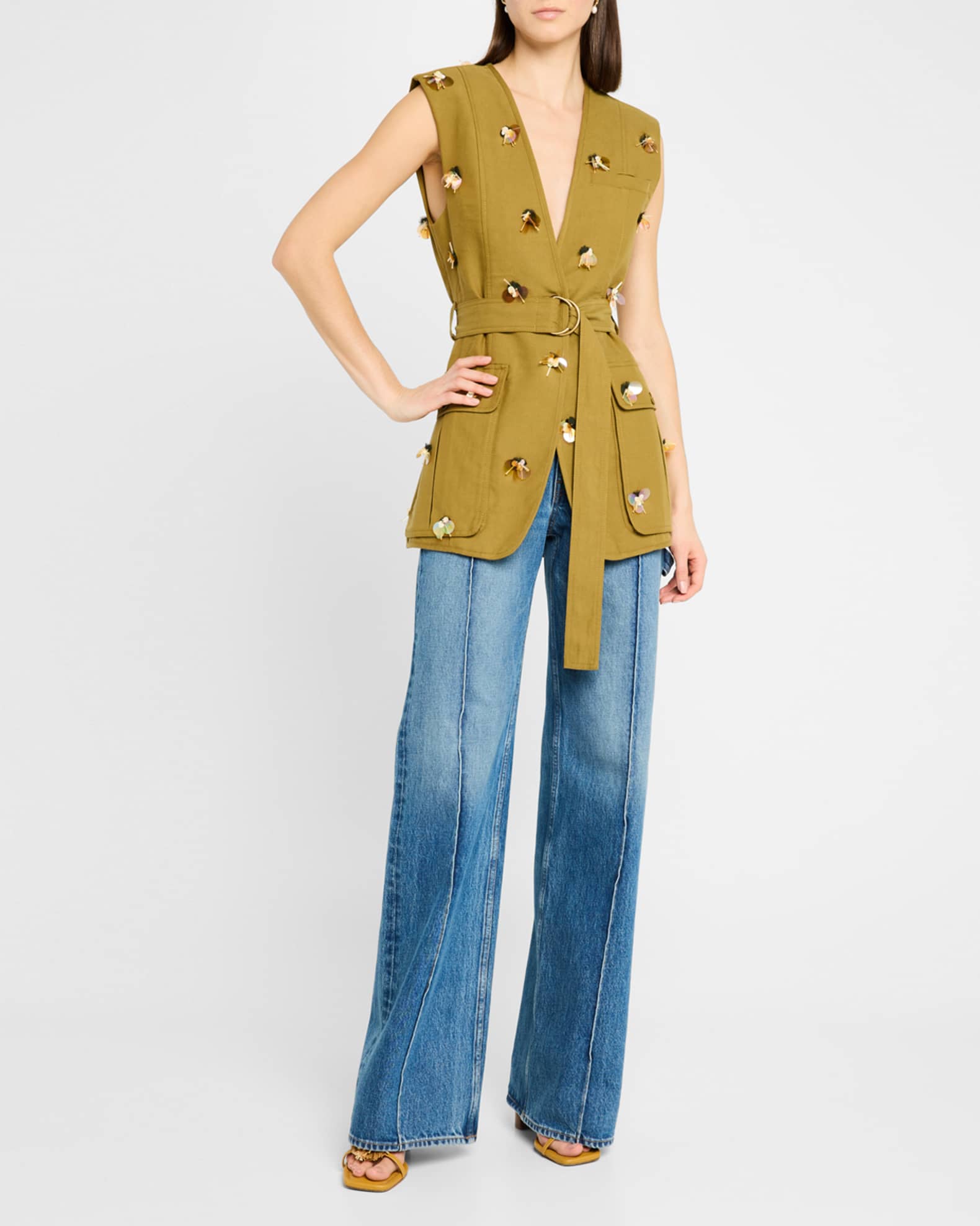 Twyla Embellished Wrap Vest 1