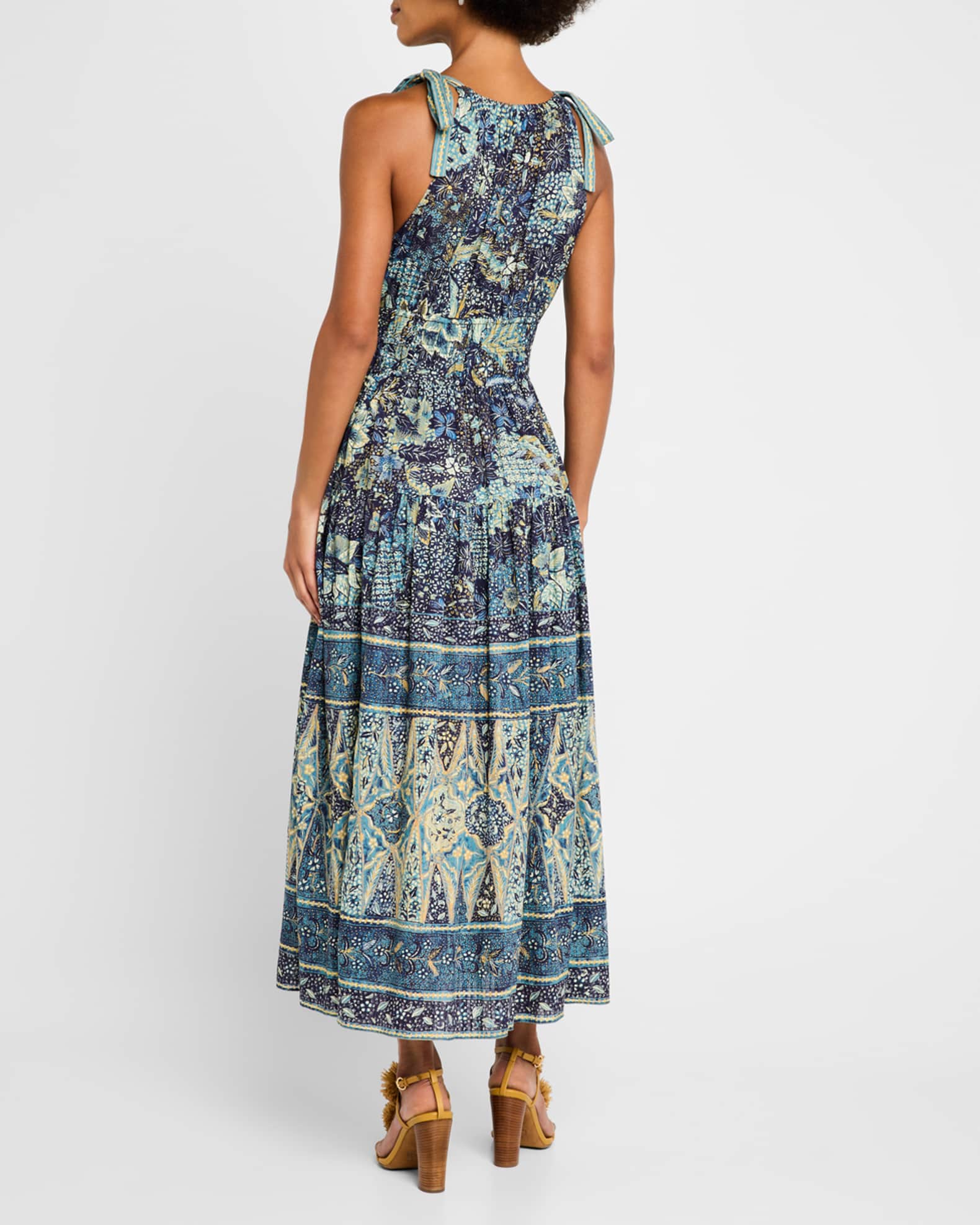 【Ulla Johnson】エレニドレス Ulla Johnson Essie Printed Sleeveless Midi Dress | Neiman Marcus