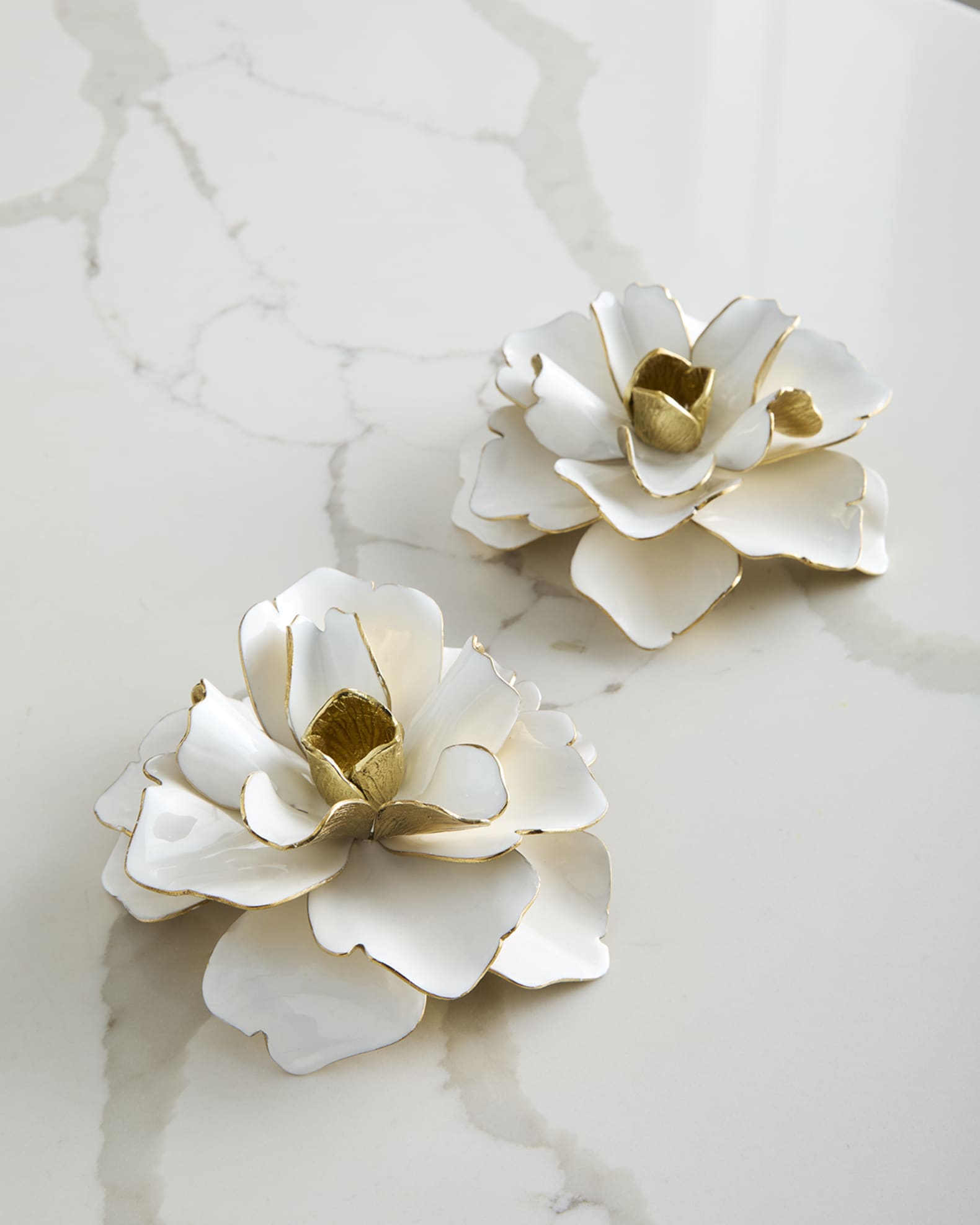 Gardenia Candleholders, Set of 2 0