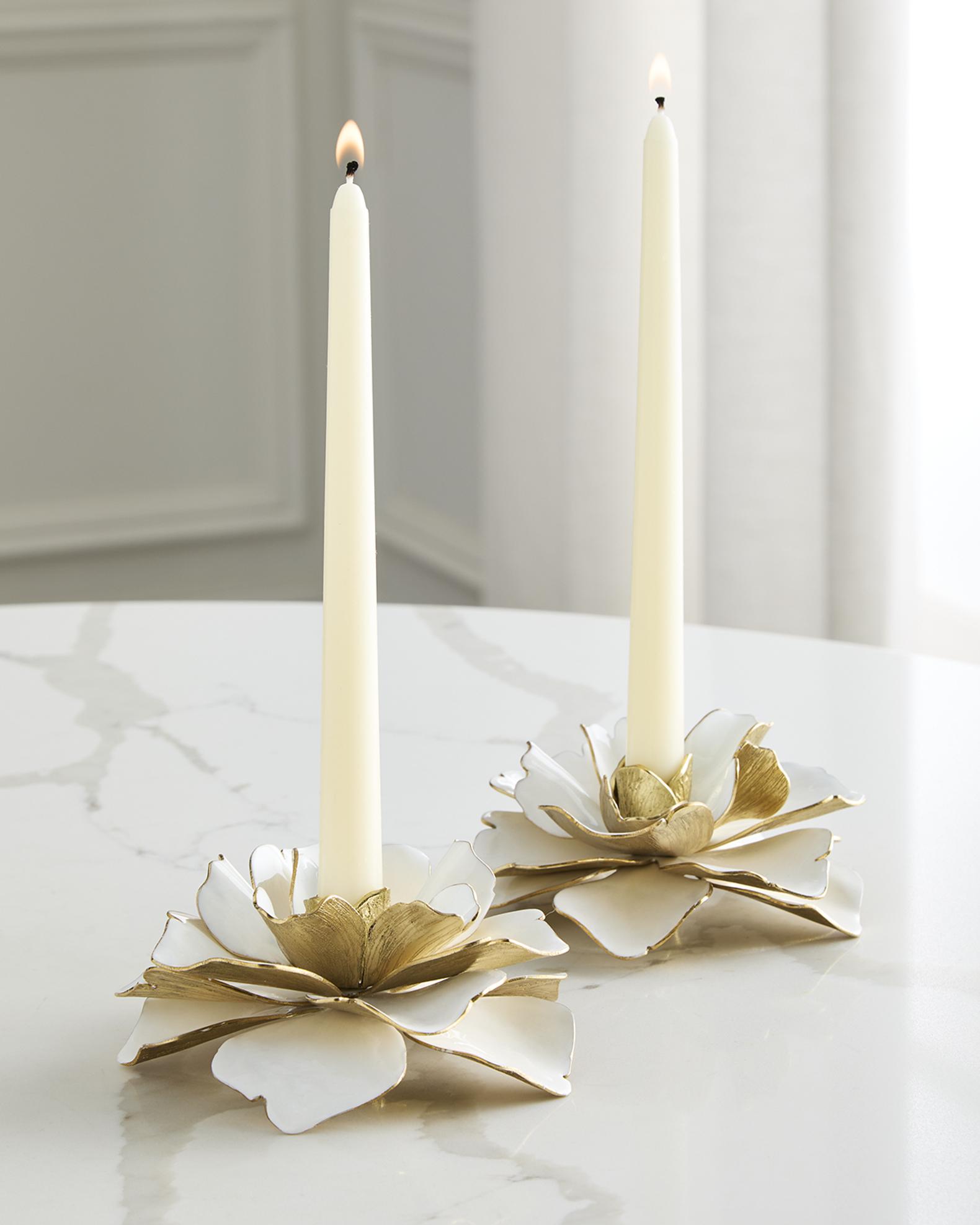 Michael Aram Gardenia Candleholders, Set of 2 | Neiman Marcus