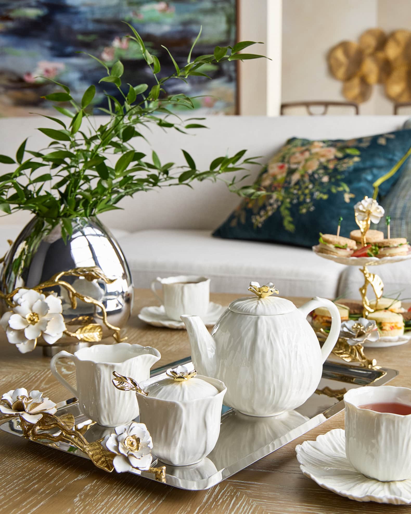 Michael Aram Gardenia 2-Tier Etagere | Neiman Marcus