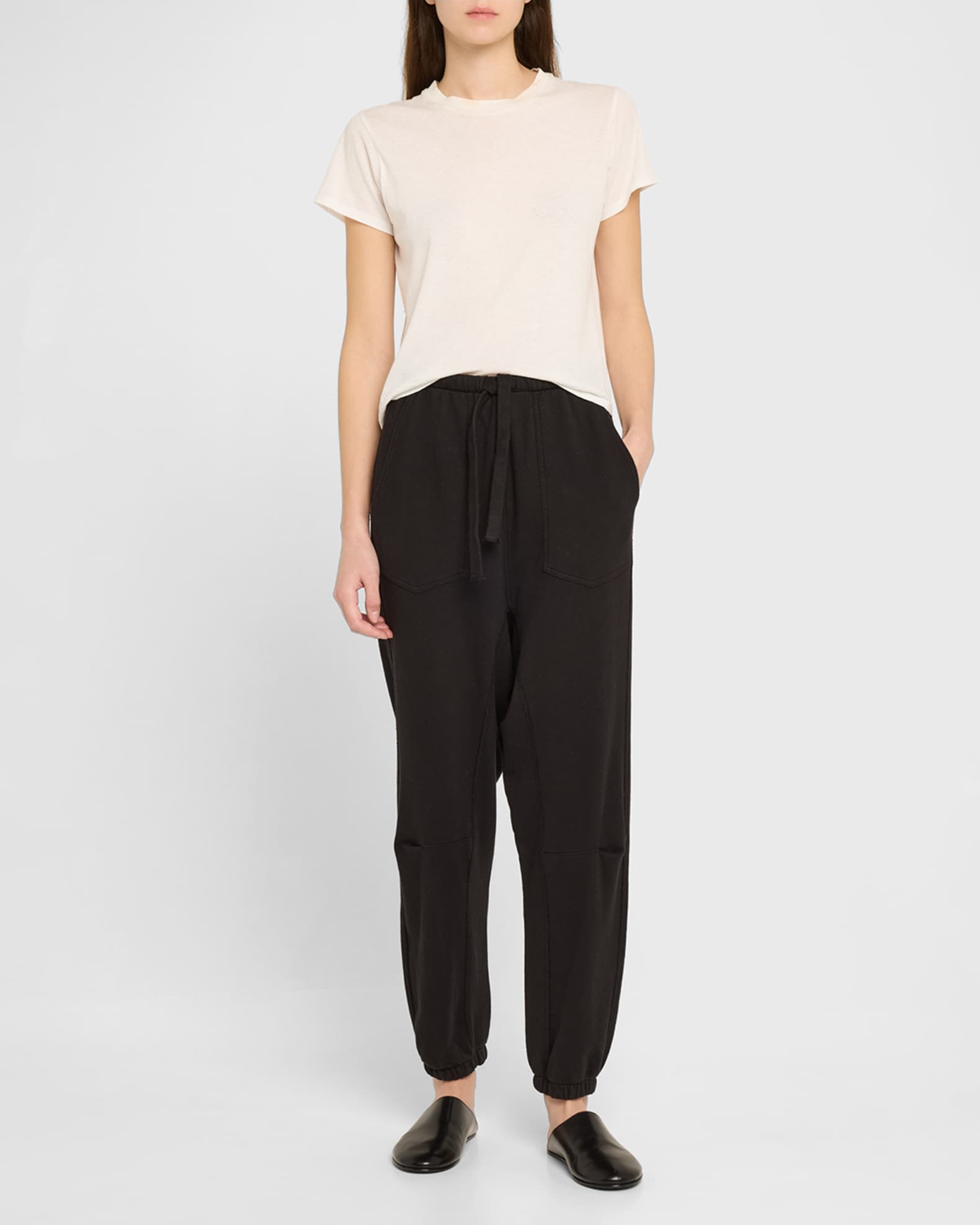 Dulce Drawstring Tapered Sweatpants 1