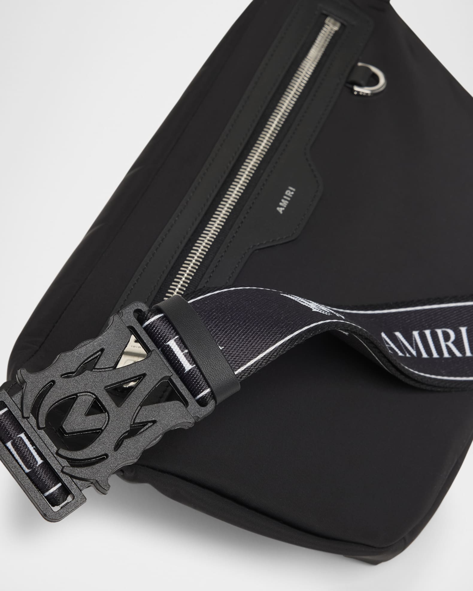 バッグ amiri AMIRI Men's Staggered Logo Camera Bag in Black Amiri