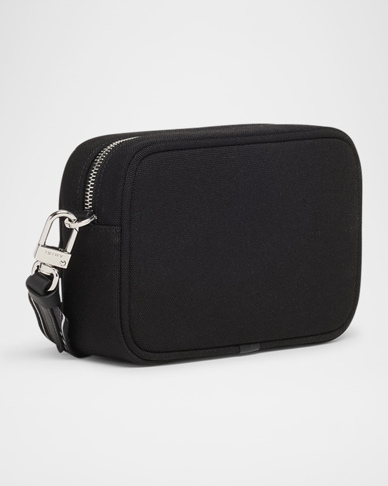【AMIRI】Bones Stacked カメラバッグ ブラック★ AMIRI: Black Bones Stacked Camera Case Bag | SSENSE