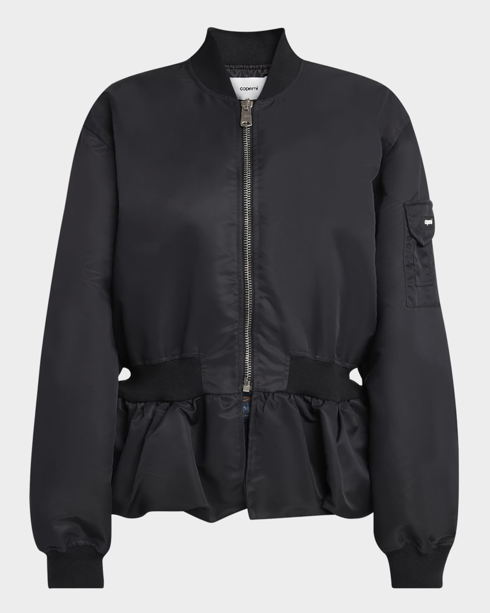 Bubble-Hem Bomber Jacket 0