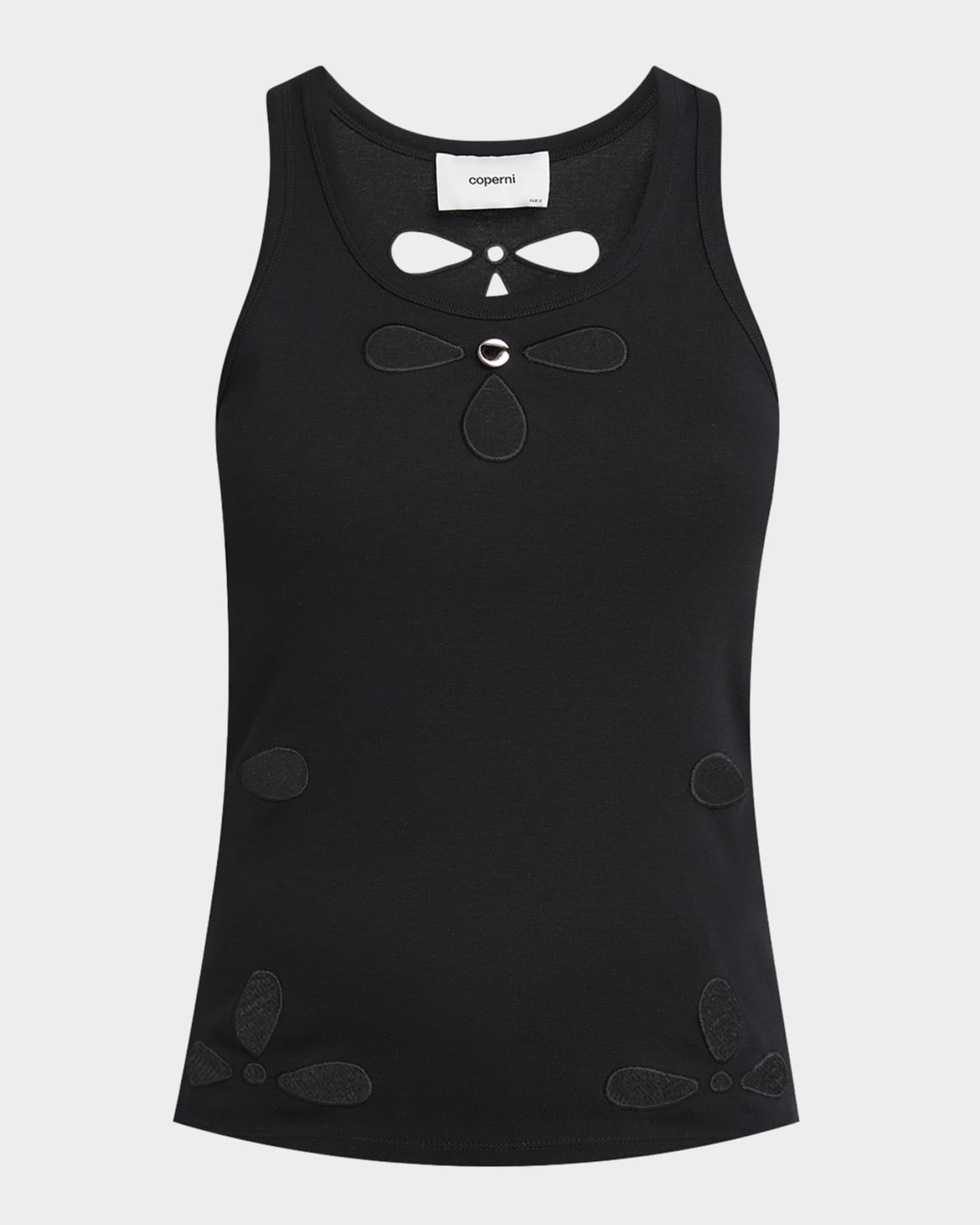 Petal Embroidered Tank Top 0