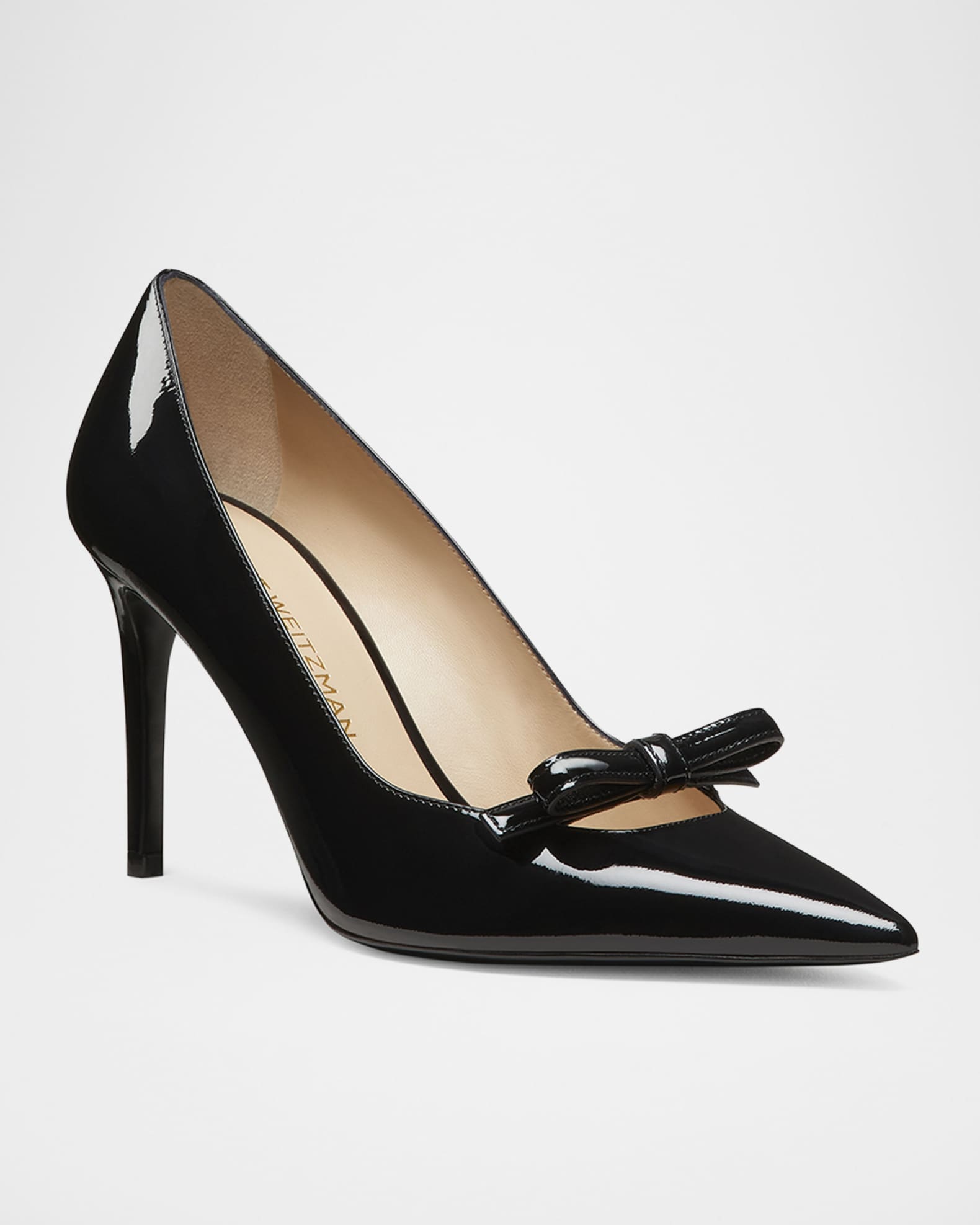 Stuart Felicity Patent Bow Pumps 1