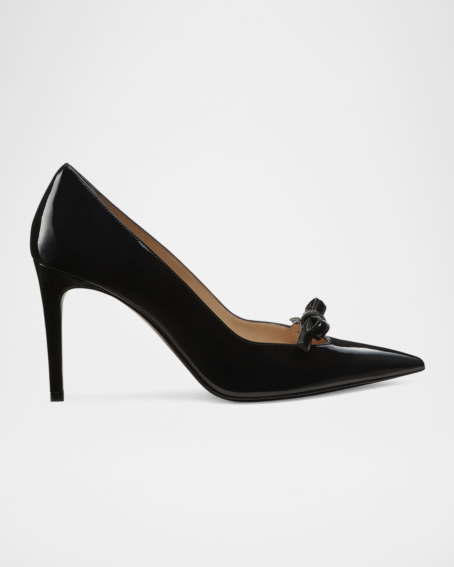 Stuart Felicity Patent Bow Pumps 0