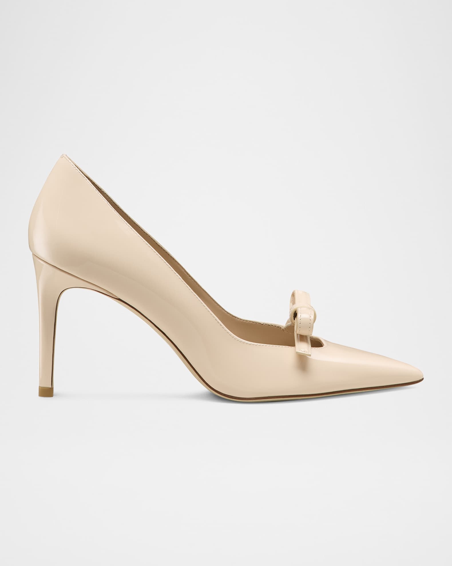 Stuart Felicity Patent Bow Pumps 0