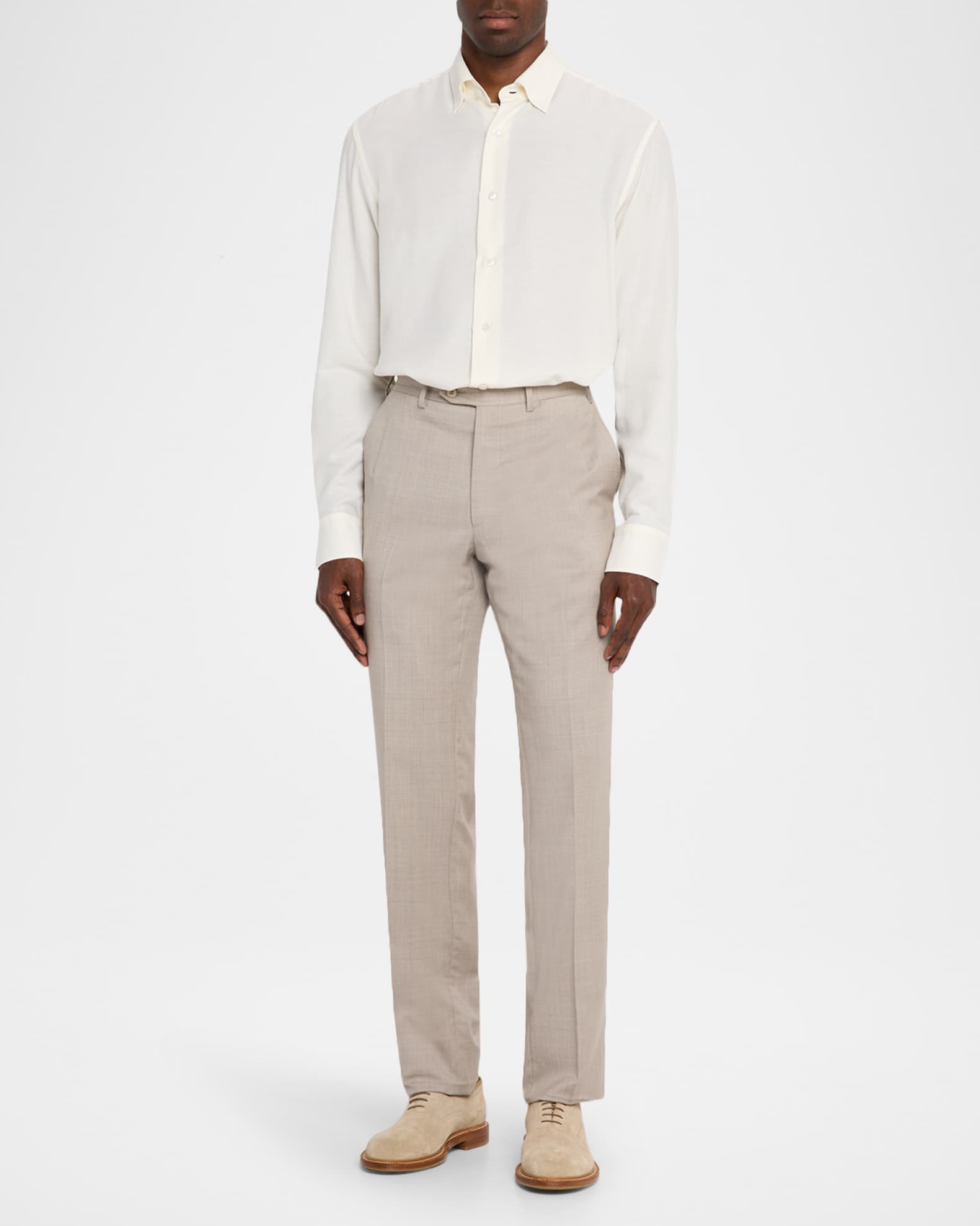 Men's Cotton and Cashmere Sport Shirt 1