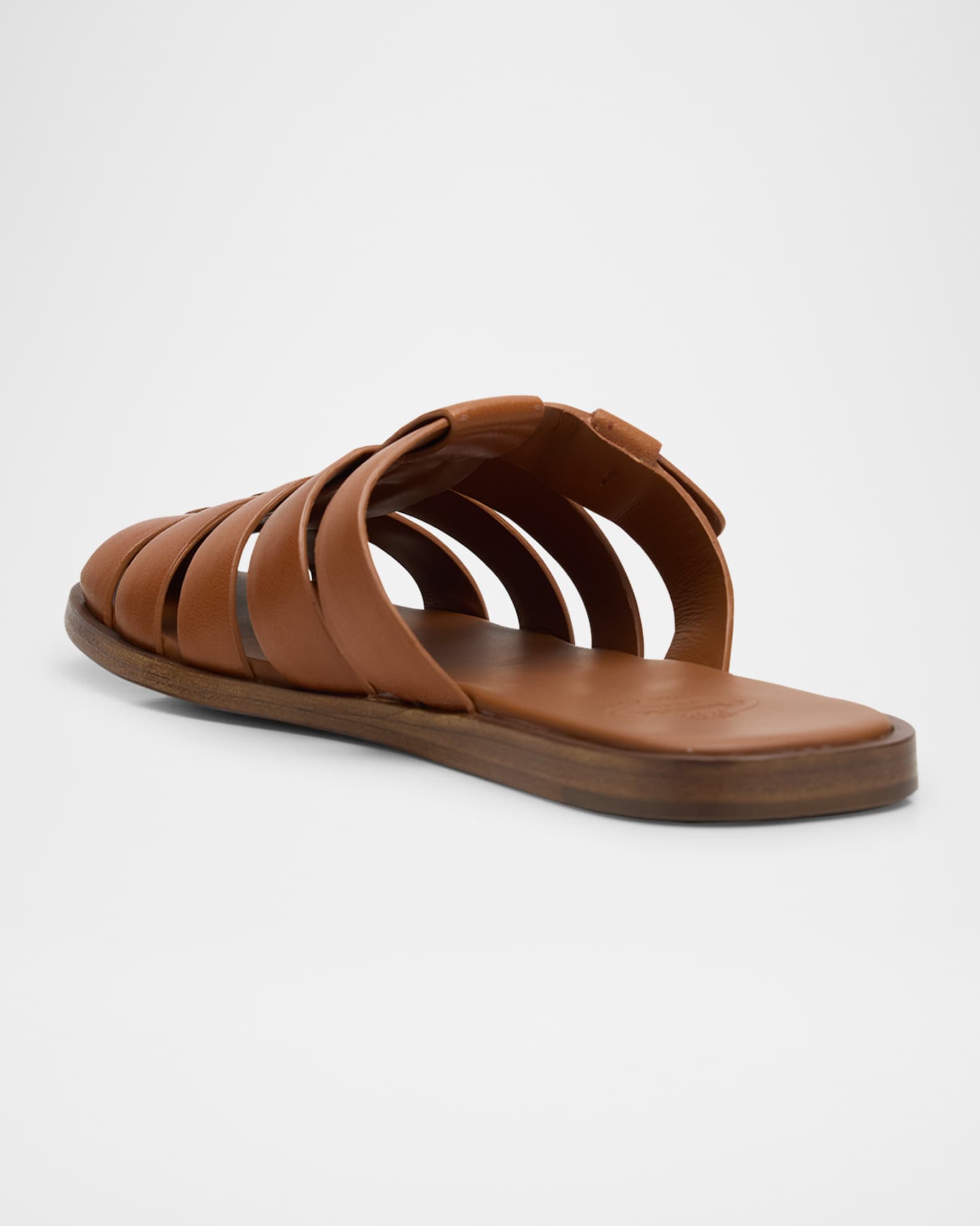 Olivia Leather Fisherman Mule Sandals 1