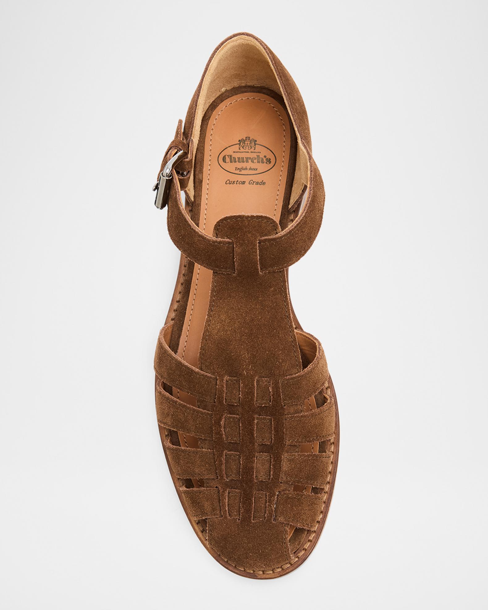 Church\'s EX0002 Fisherman Sandals Cognac Leather Made in Italy Church main image 3