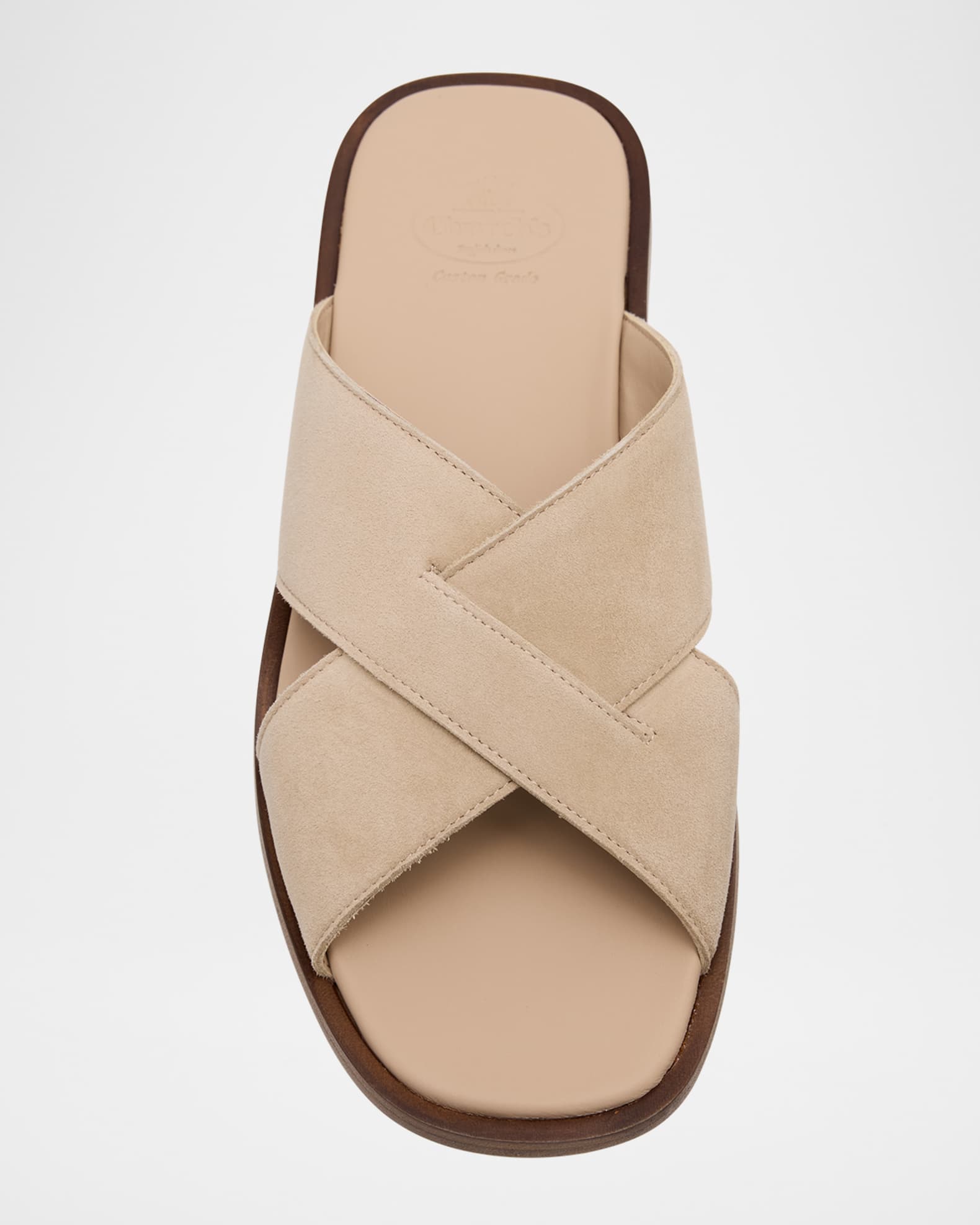 Church's Oriyah Suede Crisscross Flat Sandals | Neiman Marcus
