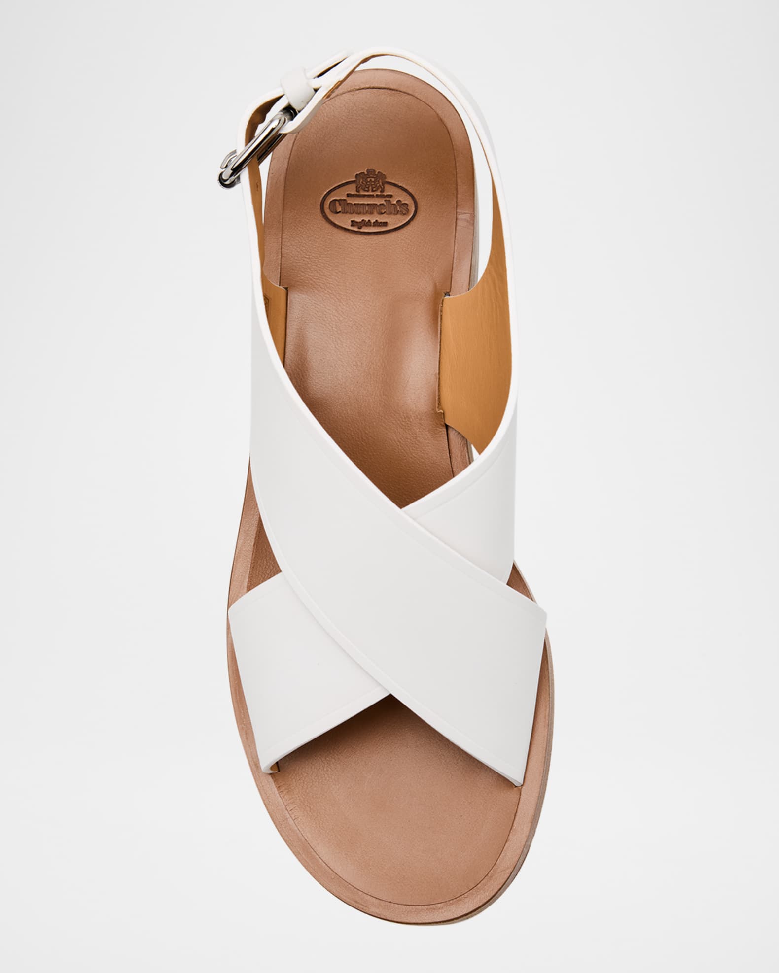 Church's Rhonda Leather Crisscross Slingback Sandals