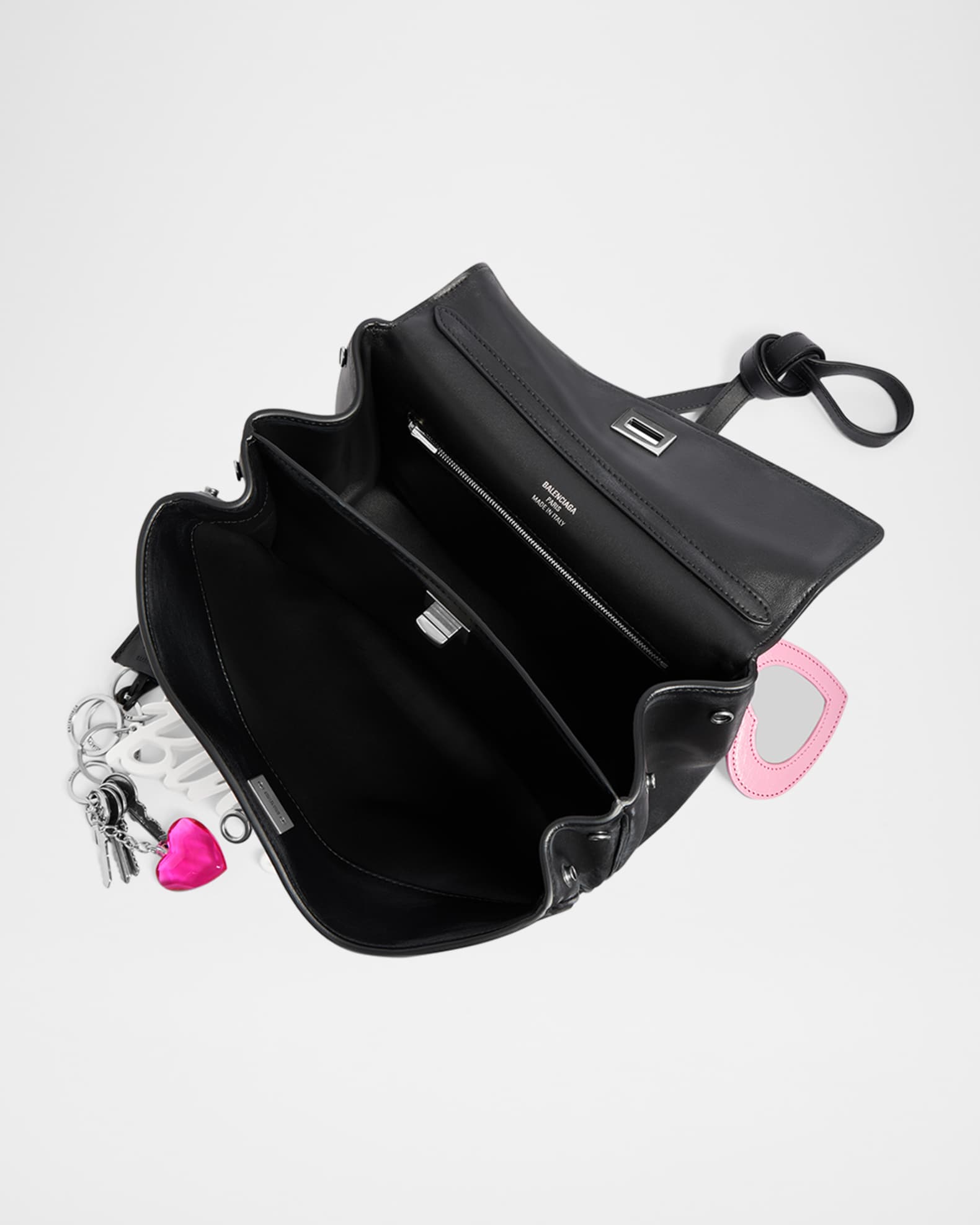 Balenciaga Rodeo Small Fold-Over Leather Shoulder Bag with