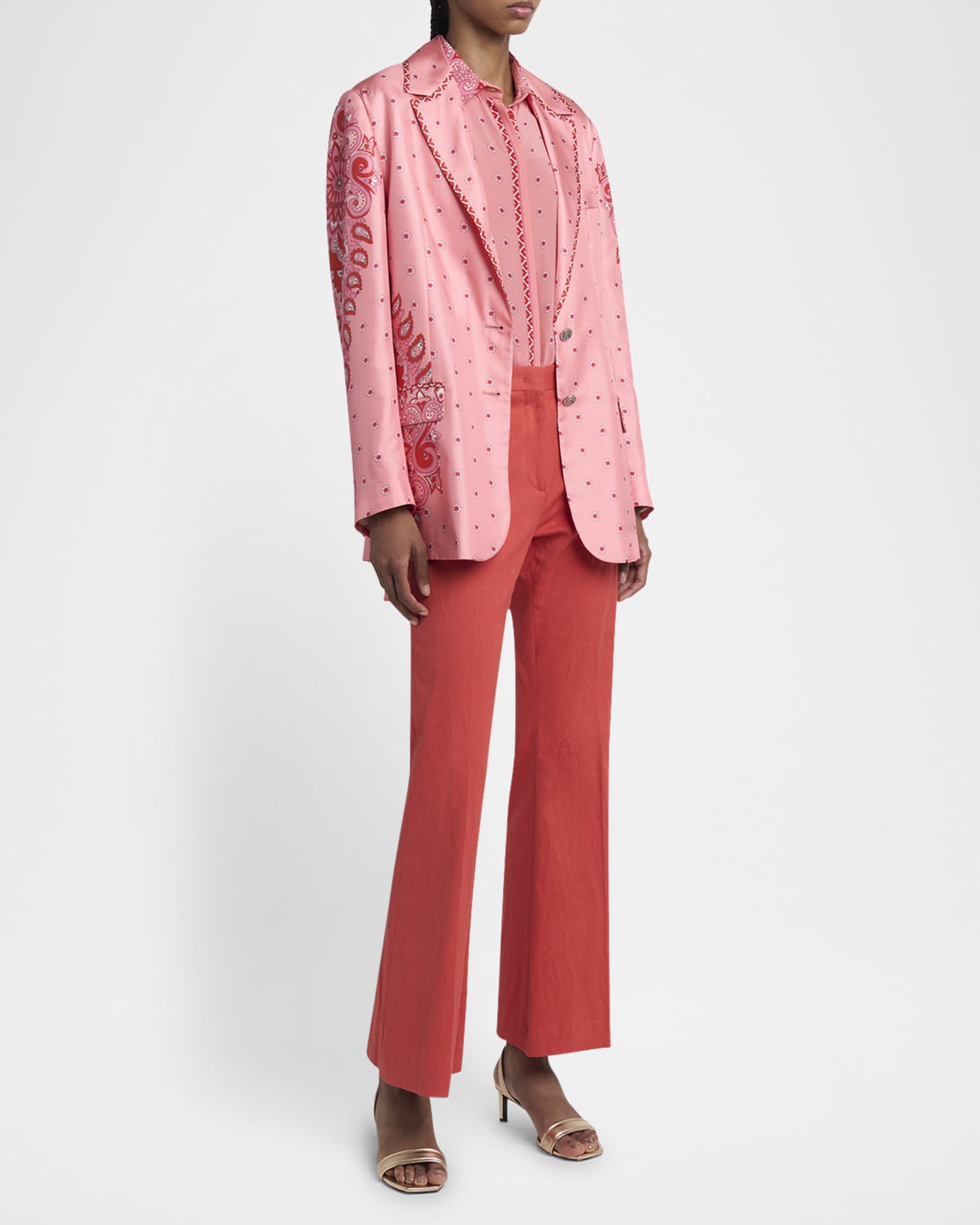 ジャケット ETRO Double-breasted blazer Bordeaux WRAA005499TU2G9 Double breasted velvet blazer