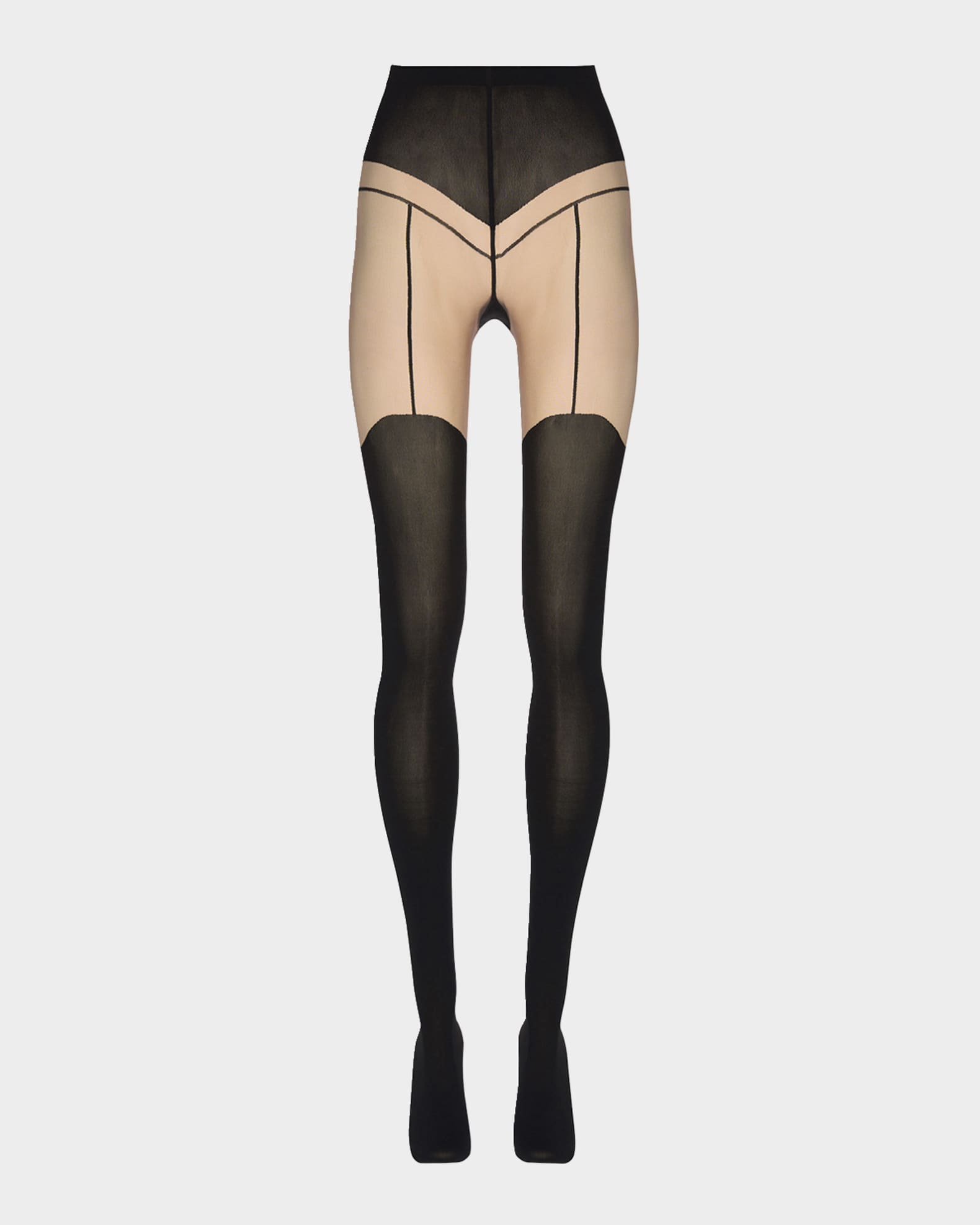 Garter Belt Tights, 40 Denier 0