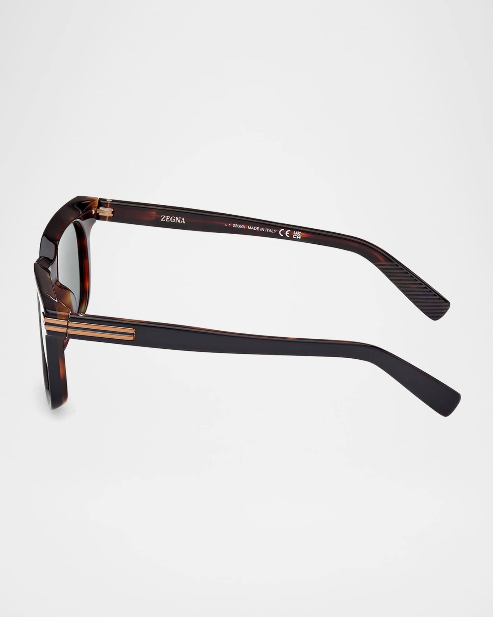 定価5.5万 ZEGNA サングラス スクエア イタリア製 ZEGNA Men's Square Acetate Sunglasses | Neiman Marcus