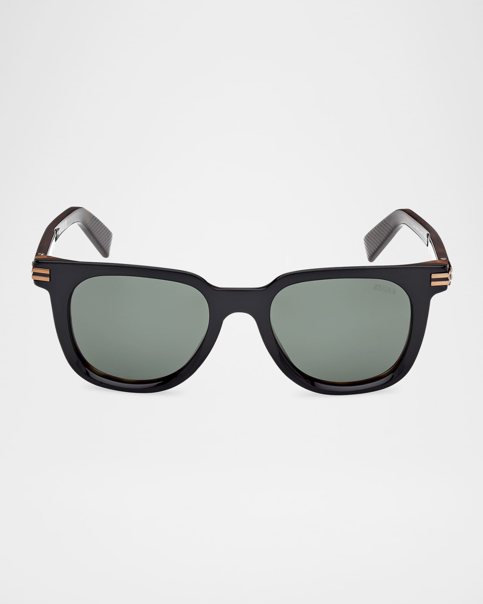 定価5.5万 ZEGNA サングラス スクエア イタリア製 ZEGNA Men's Square Acetate Sunglasses | Neiman Marcus